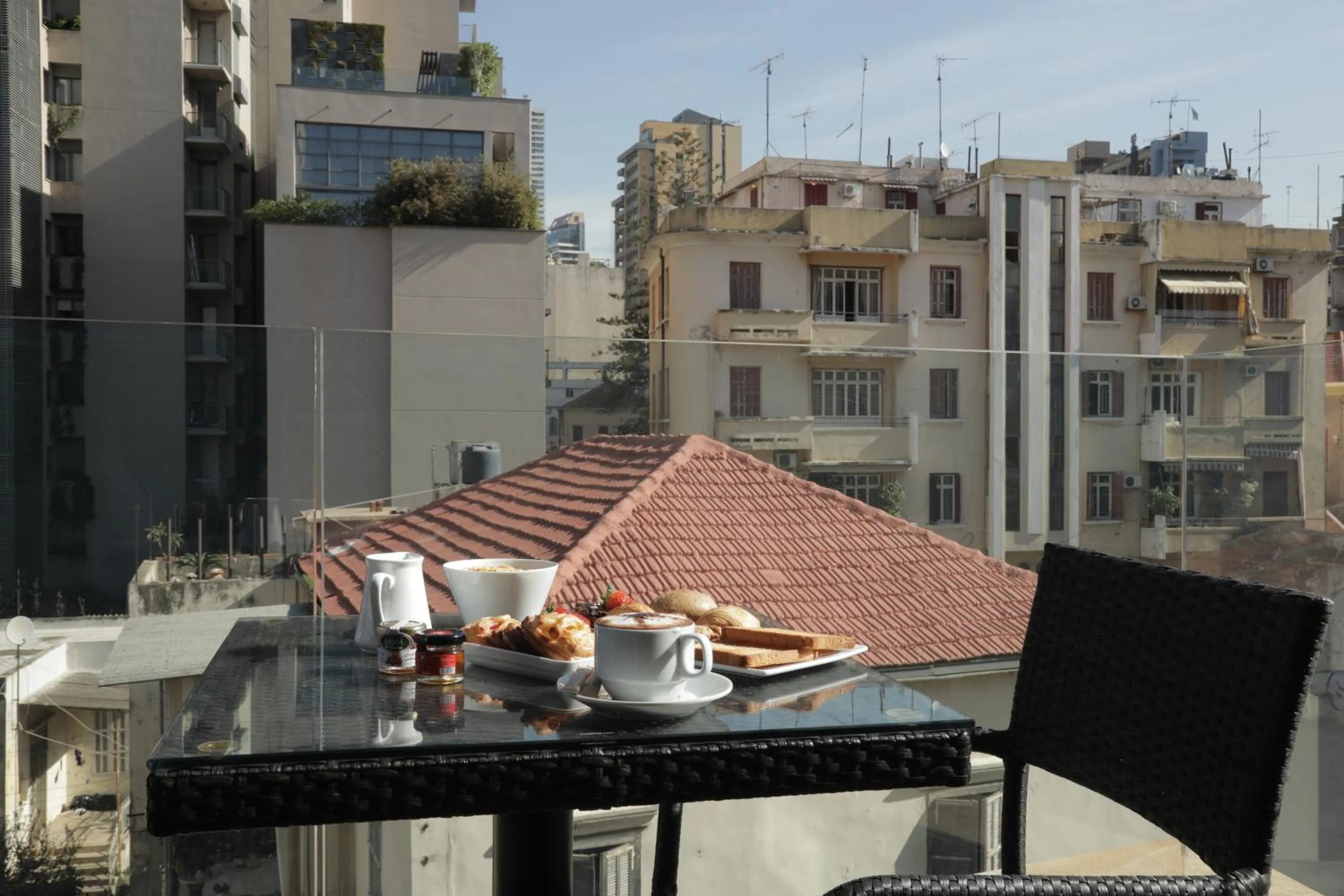 City view in Monot Suites