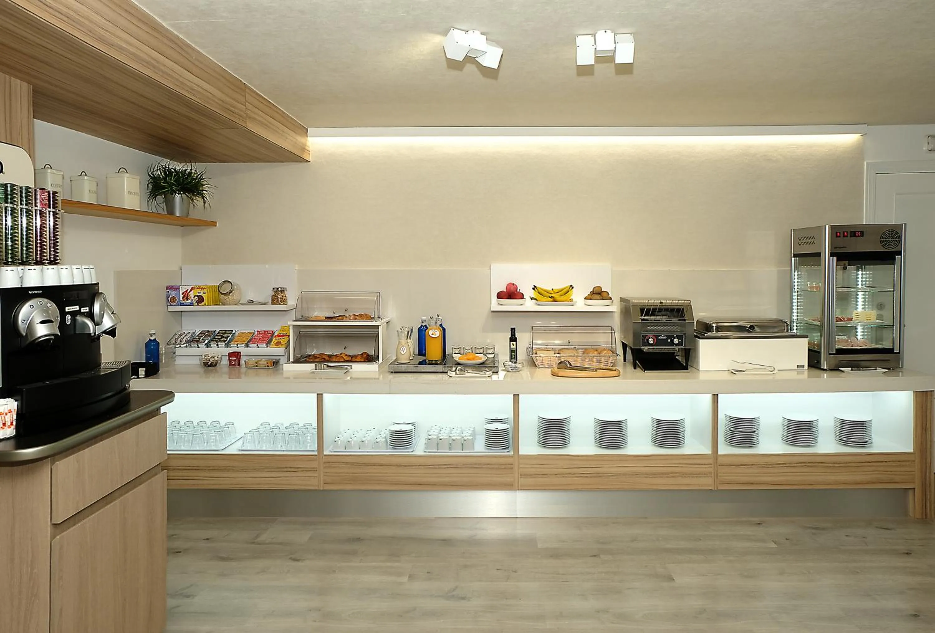 Buffet breakfast in Hotel Belcaire