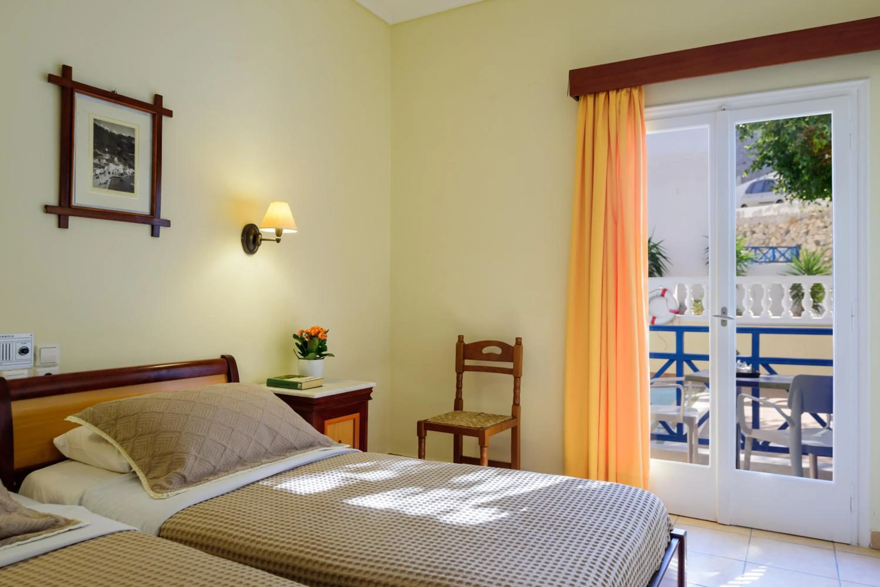 Bed in Karidis Hotel