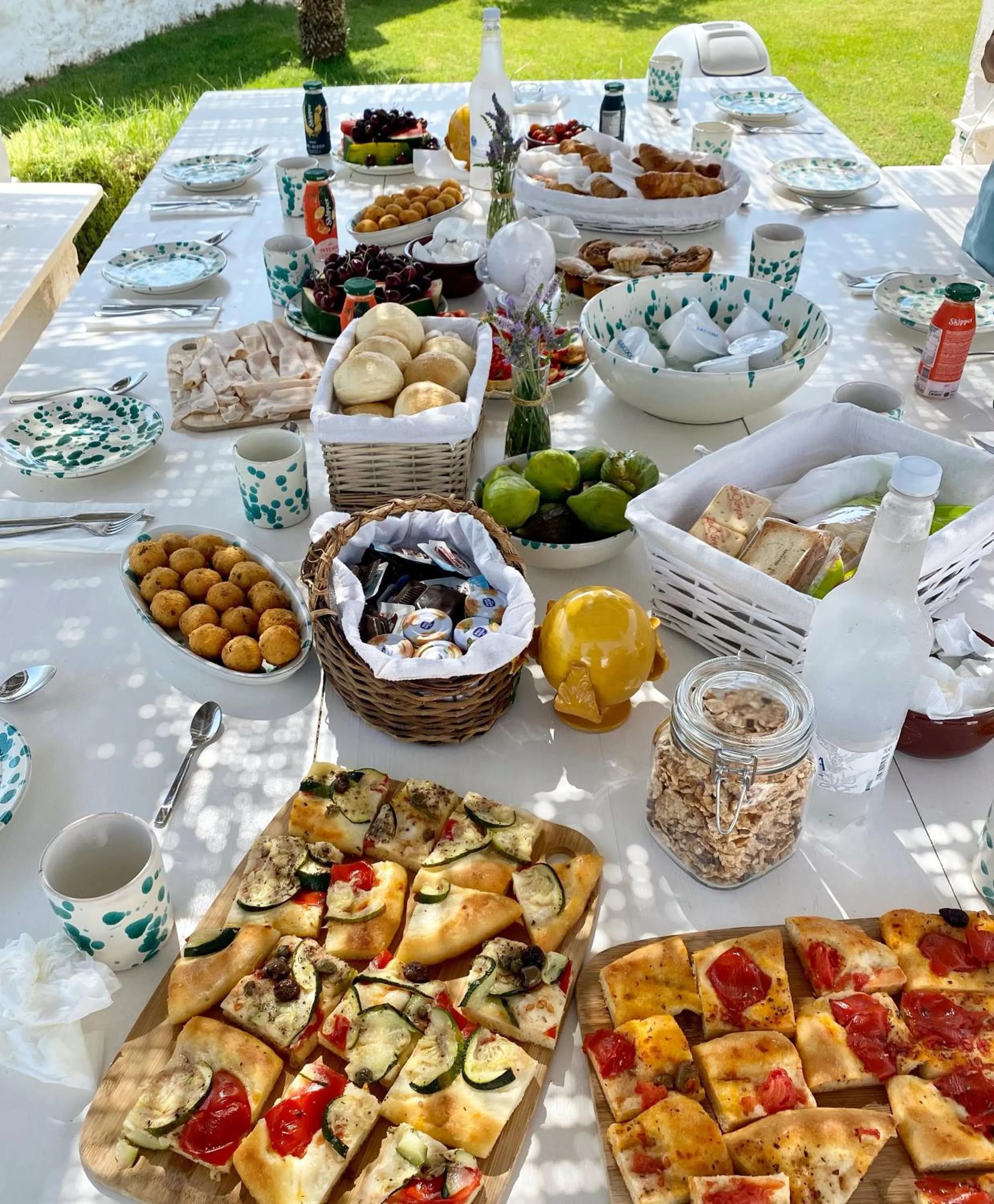 Buffet breakfast in Masseria Mammella