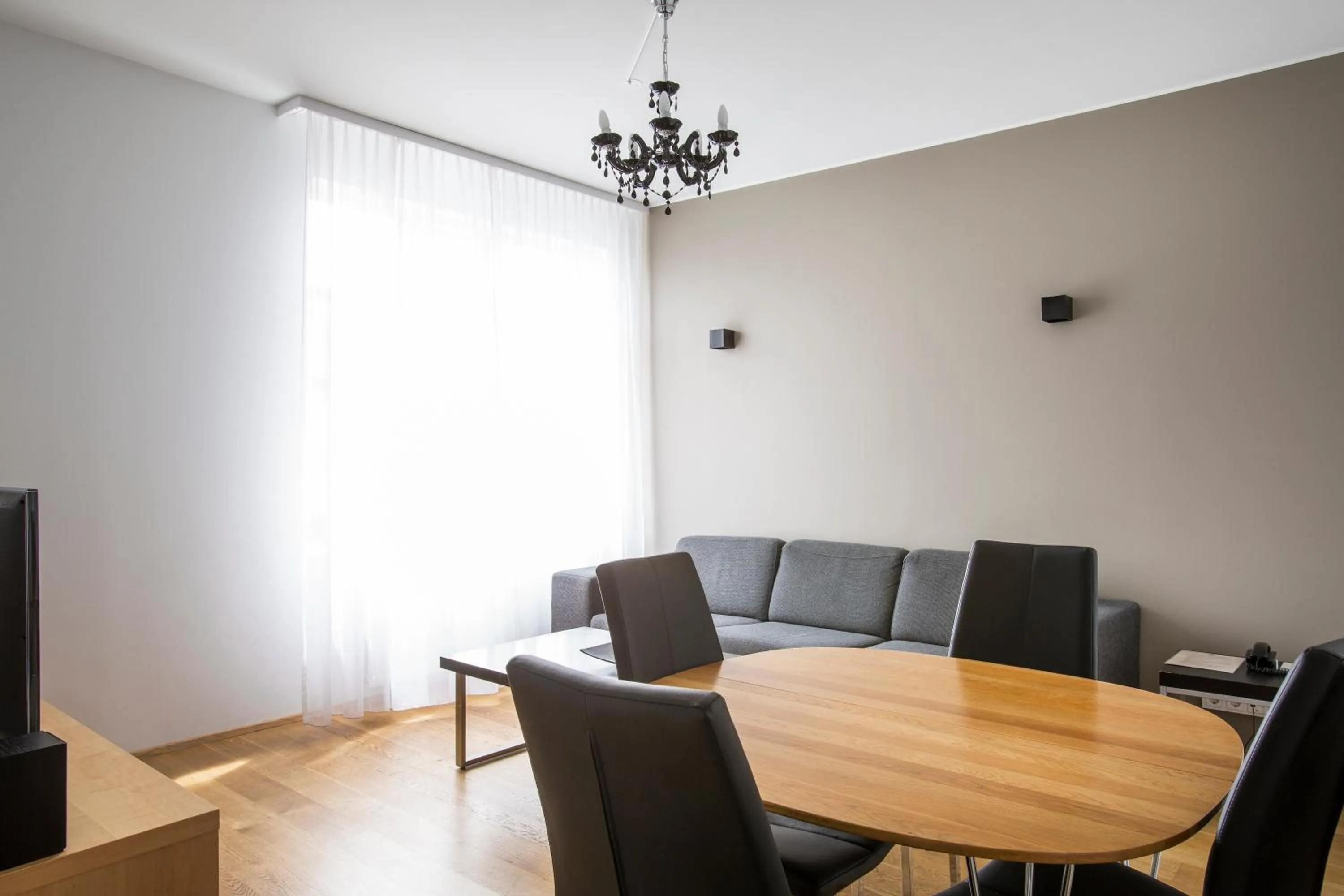 Seating area in Ódinsvé Hotel Apartments