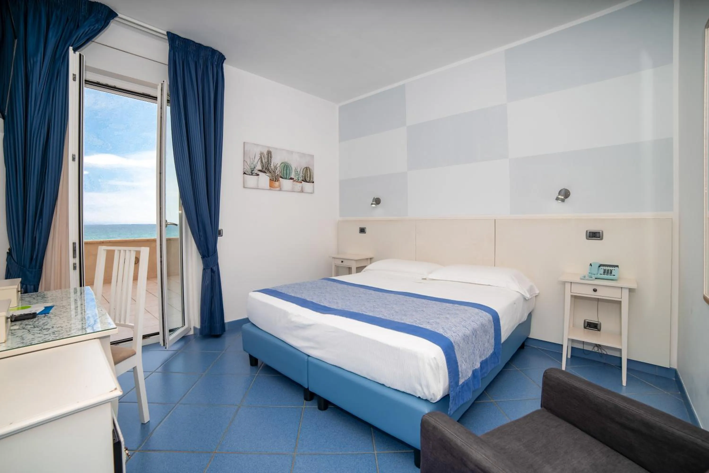 Bed in Hotel La Sorgente