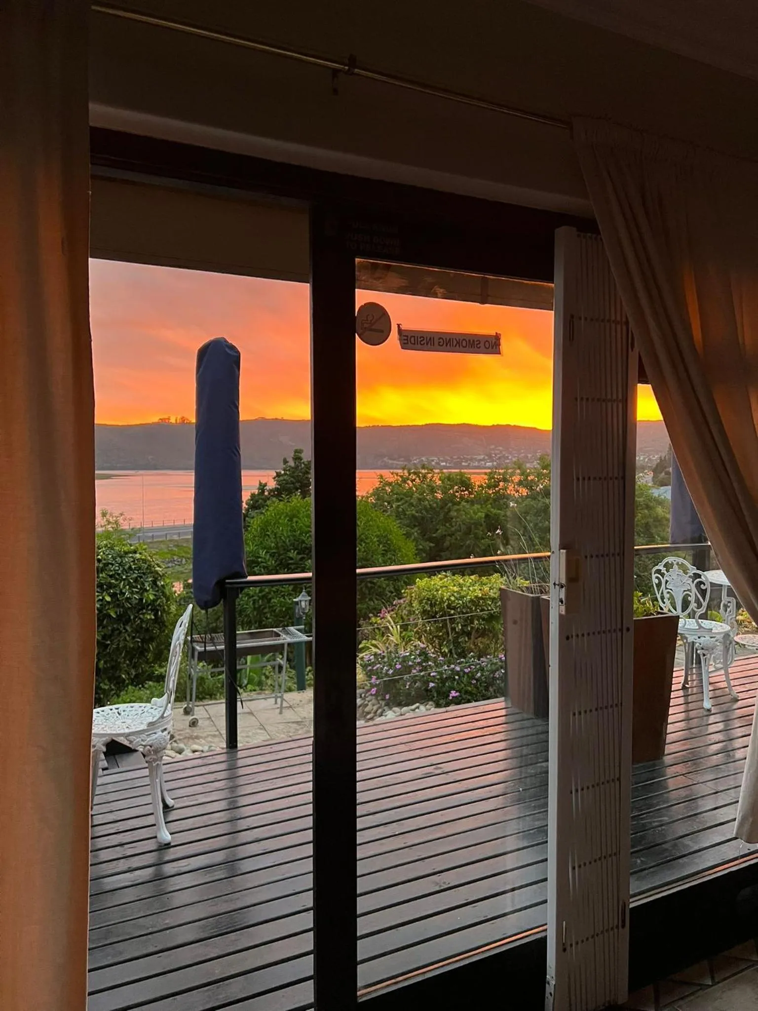 Sunset in Lagoon Lodge