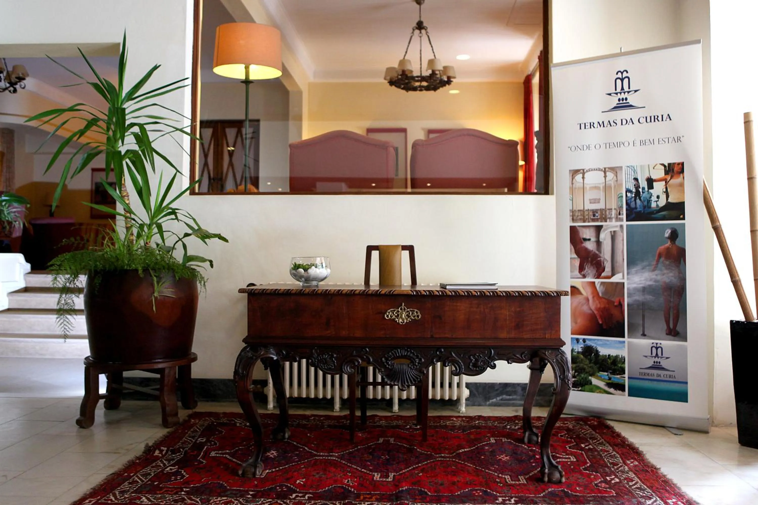 Lobby or reception in Hotel Termas da Curia