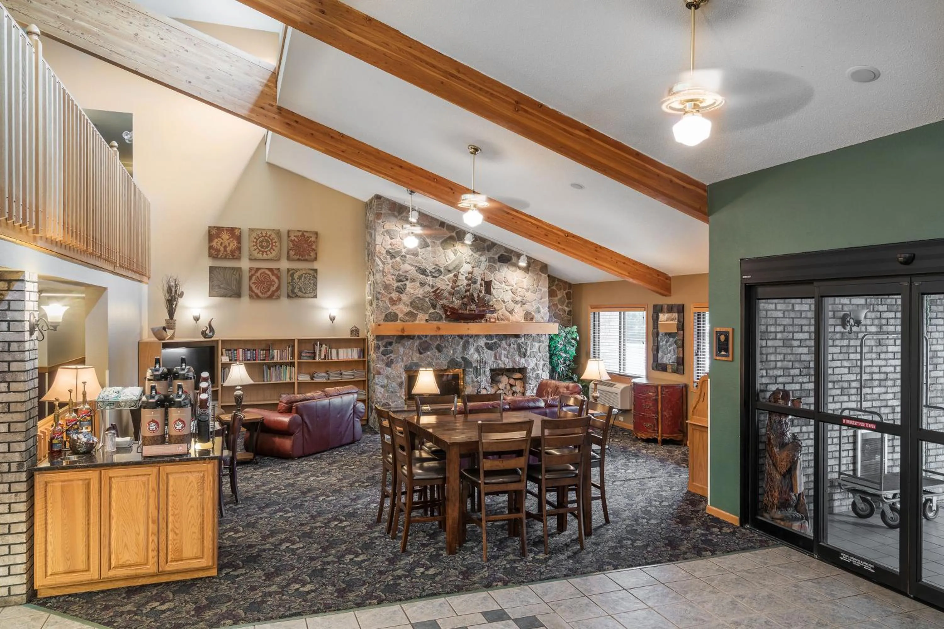 American breakfast in AmericInn by Wyndham Detroit Lakes