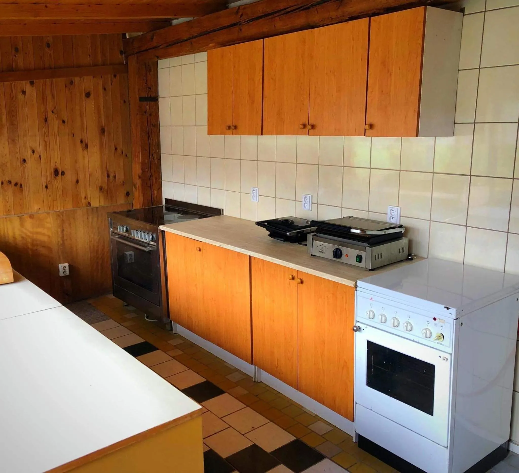 Communal kitchen in Hostinec Selský dvůr