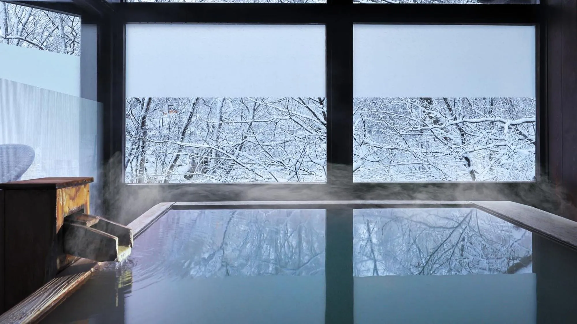 Hot Spring Bath in Zao Kokusai Hotel