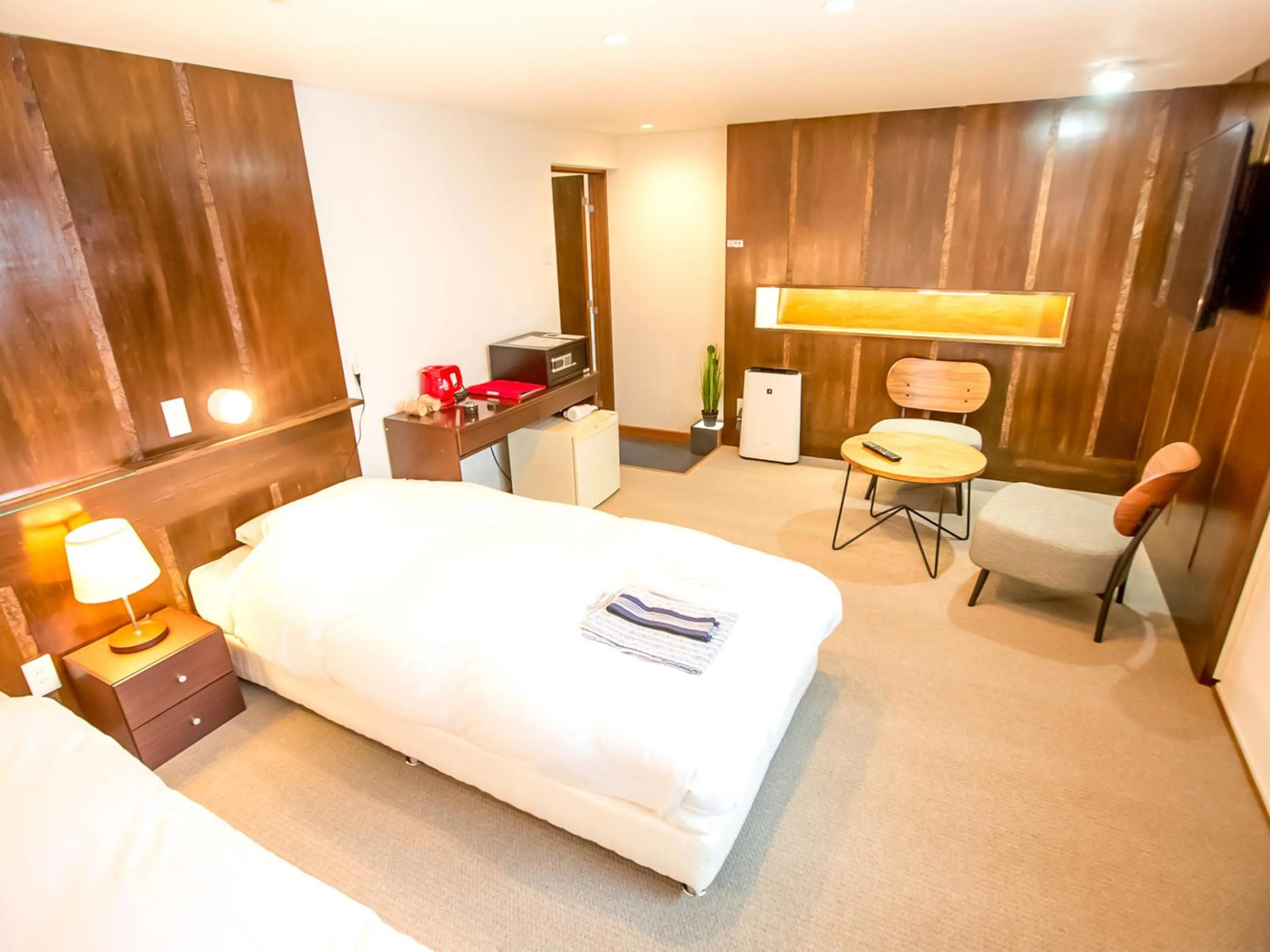 Bed in Rusutsu Lodges Pension Lilla Huset