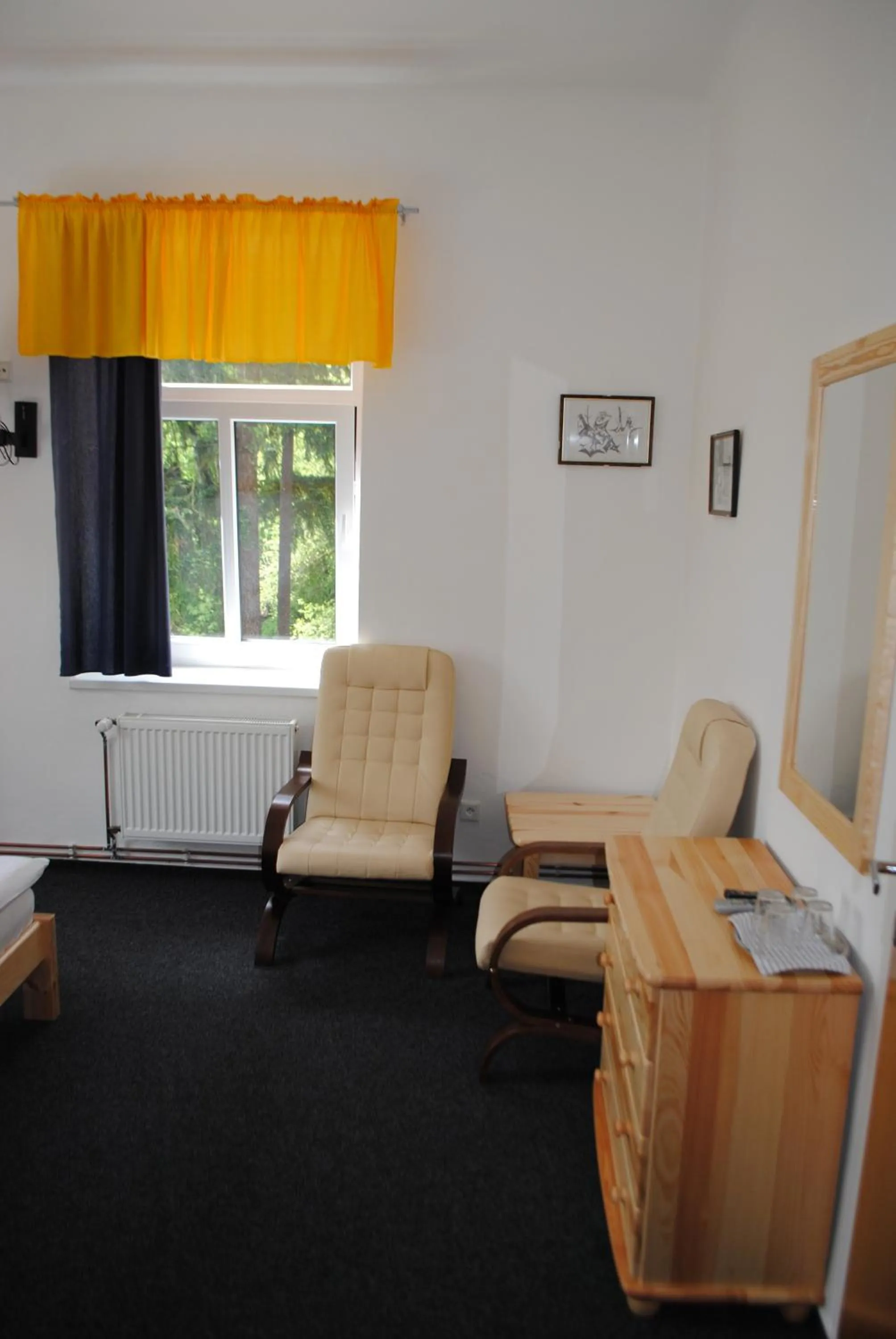 Seating area in Hotel pod Šikmou Věží