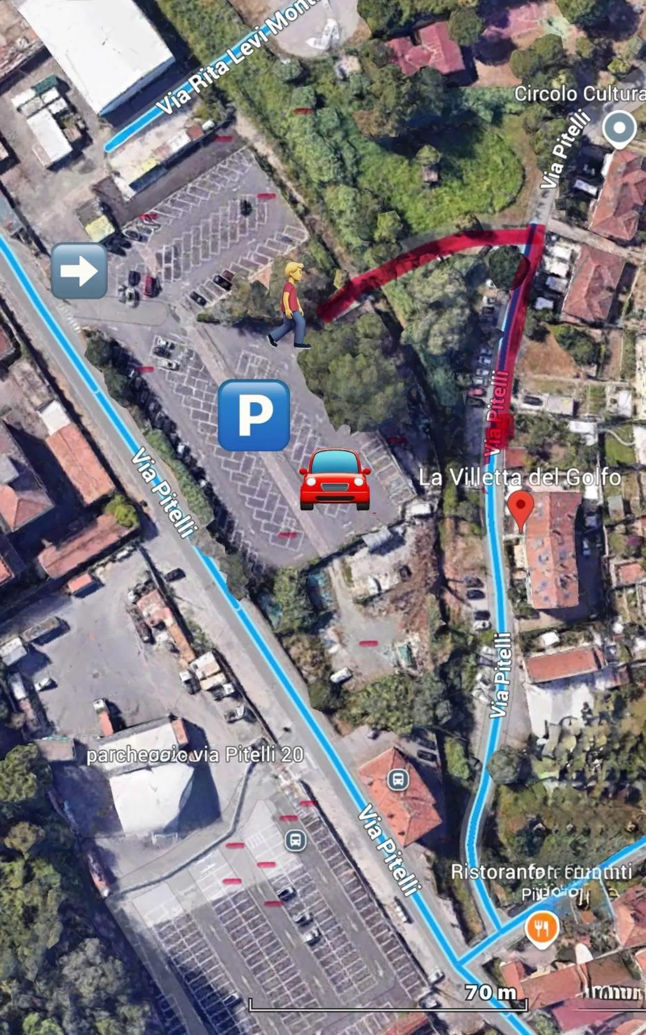 Parking in La Villetta del Golfo