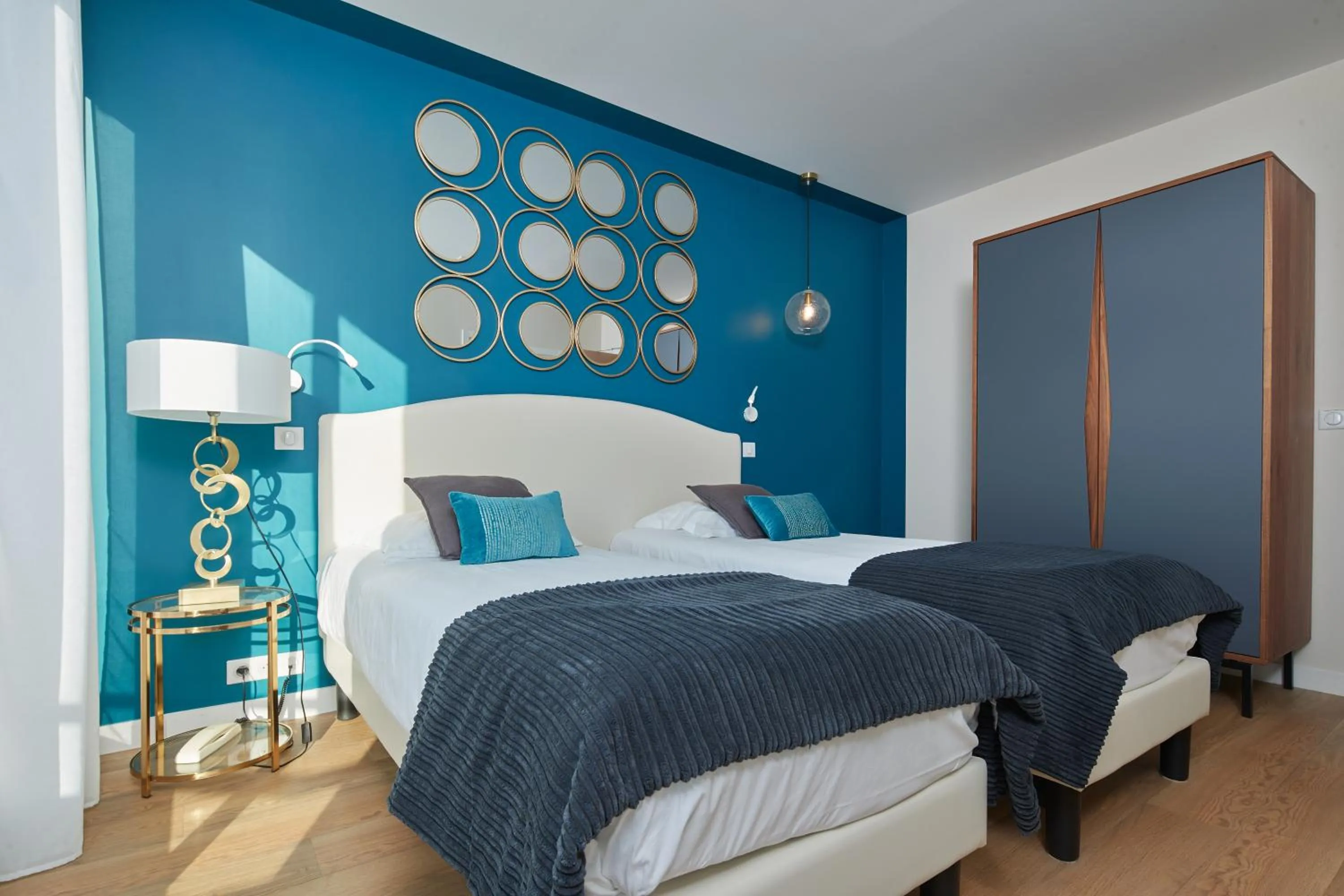 Bed in Les Chants d'Ailes - Hôtel Face Mer