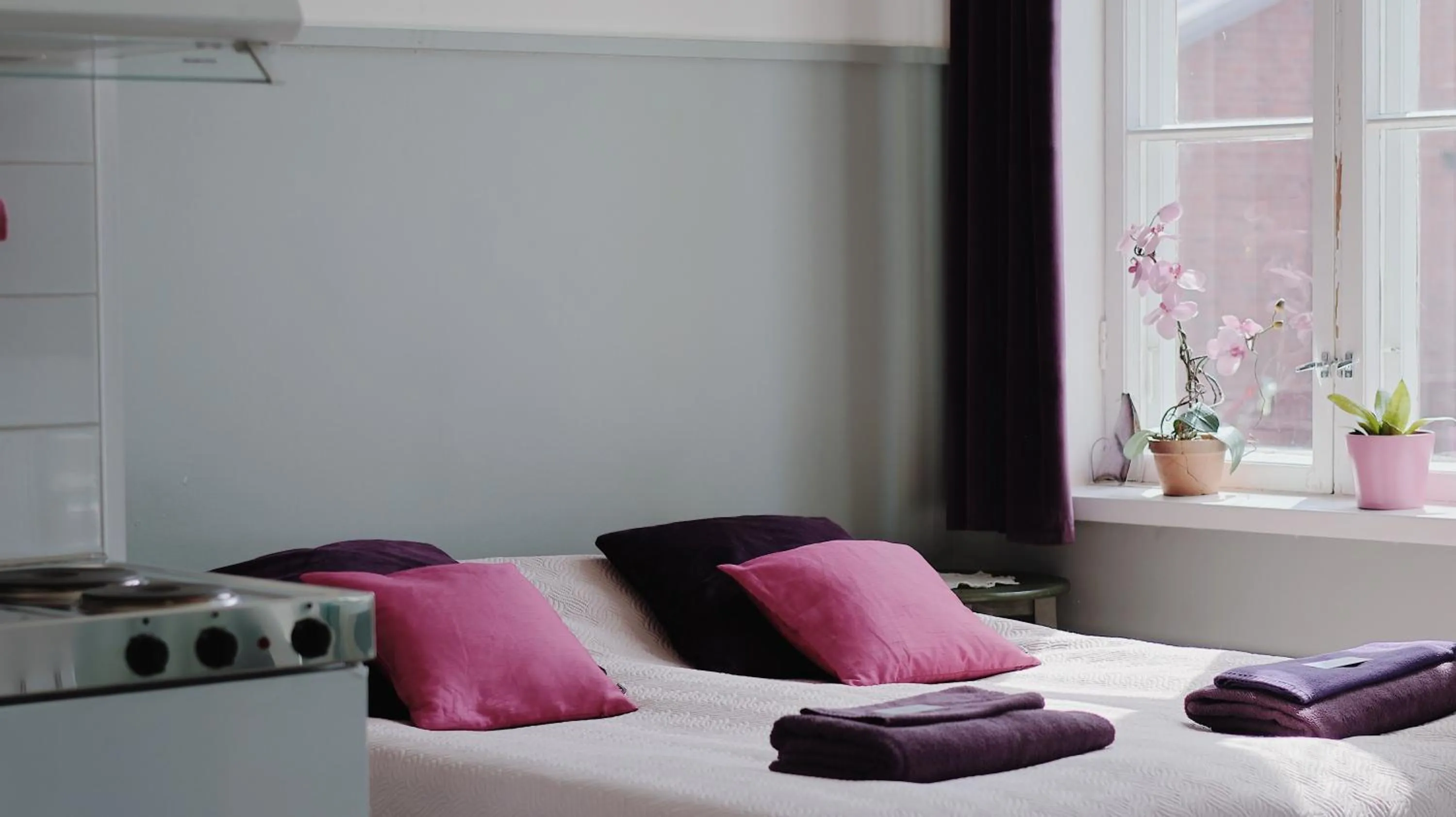 Bed in Huoneistohotelli Marja