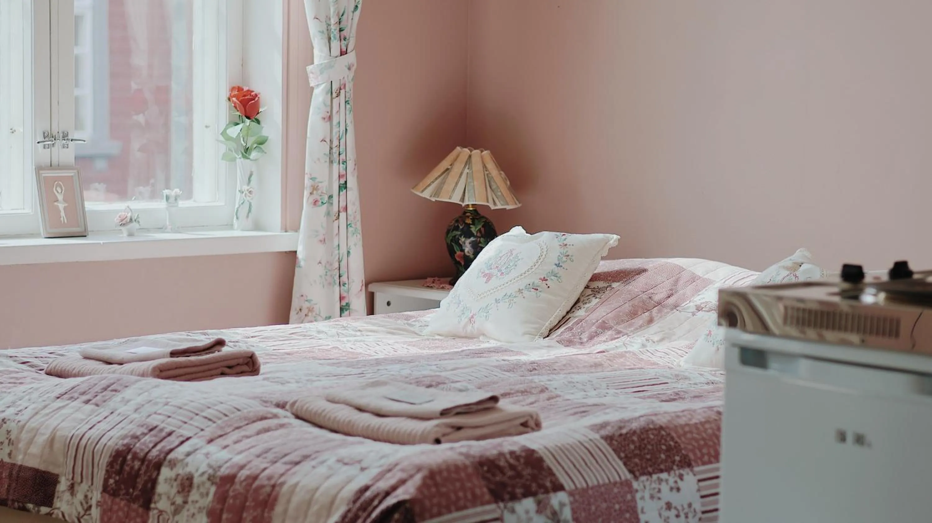 Bed in Huoneistohotelli Marja