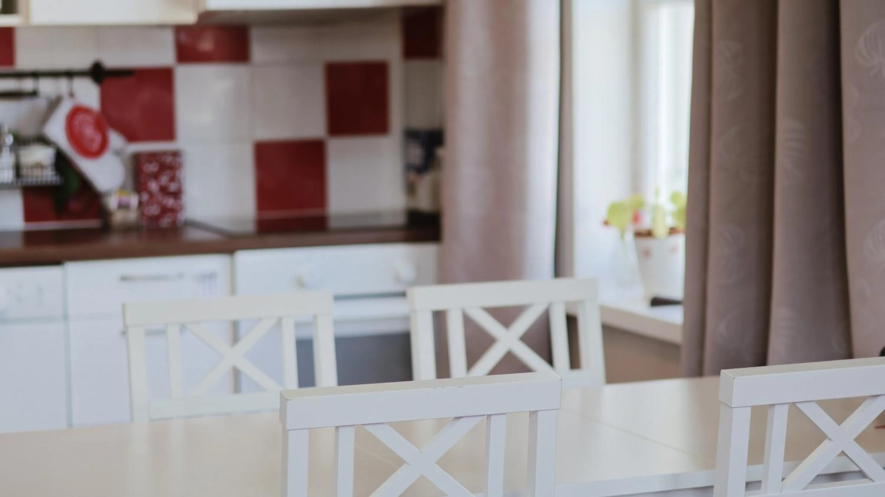 Kitchen or kitchenette in Huoneistohotelli Marja