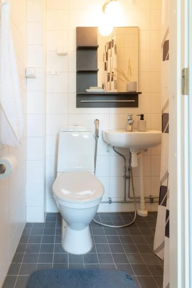 Shower in Huoneistohotelli Marja