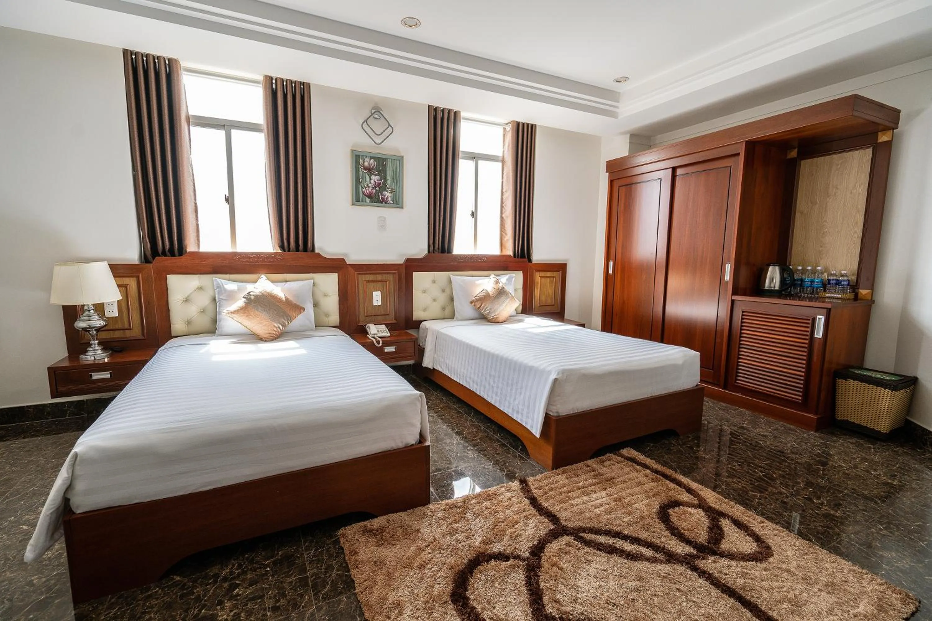Bed in Duc Long Gia Lai Hotels & Apartment