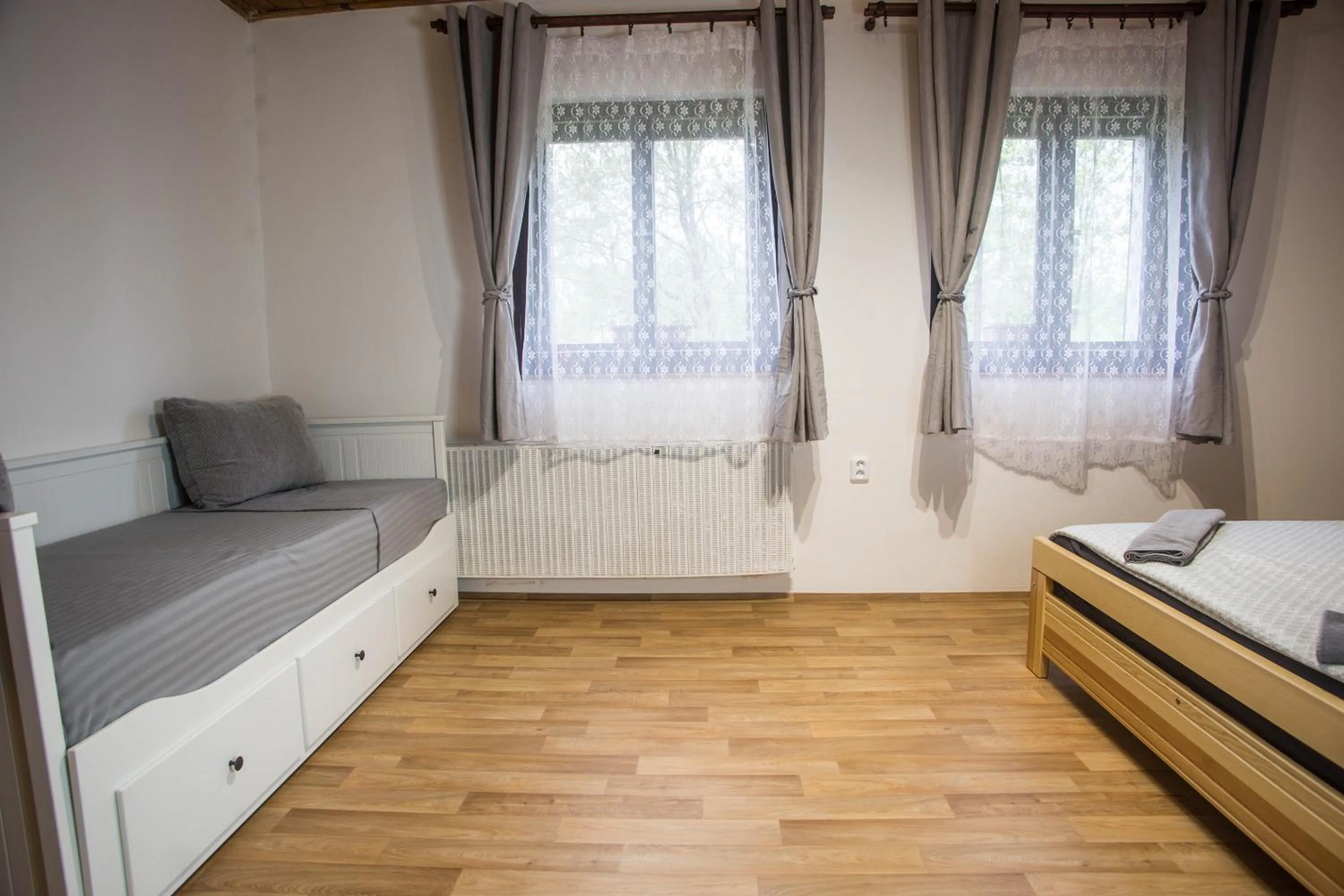 Bedroom, Bed in Apartmány Ve Mlejně