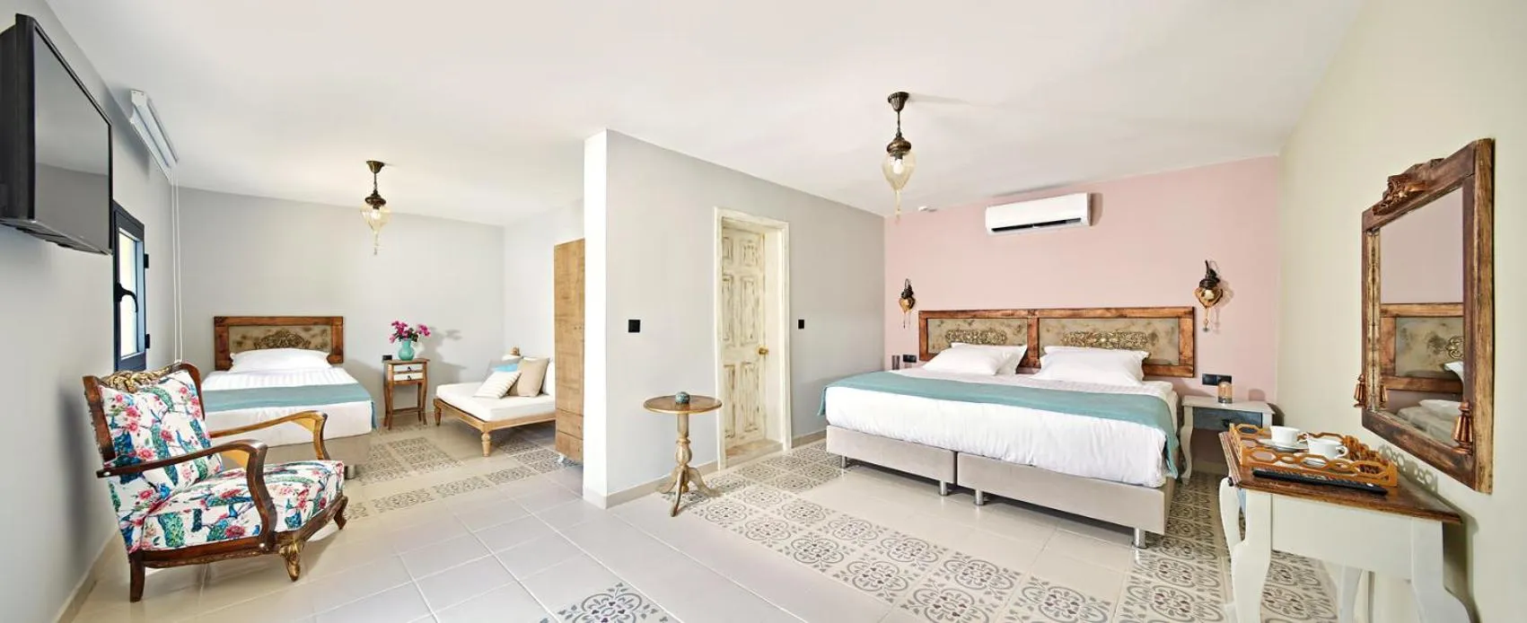 Bed in Fİ Light Solto Boutique Beach Hotel