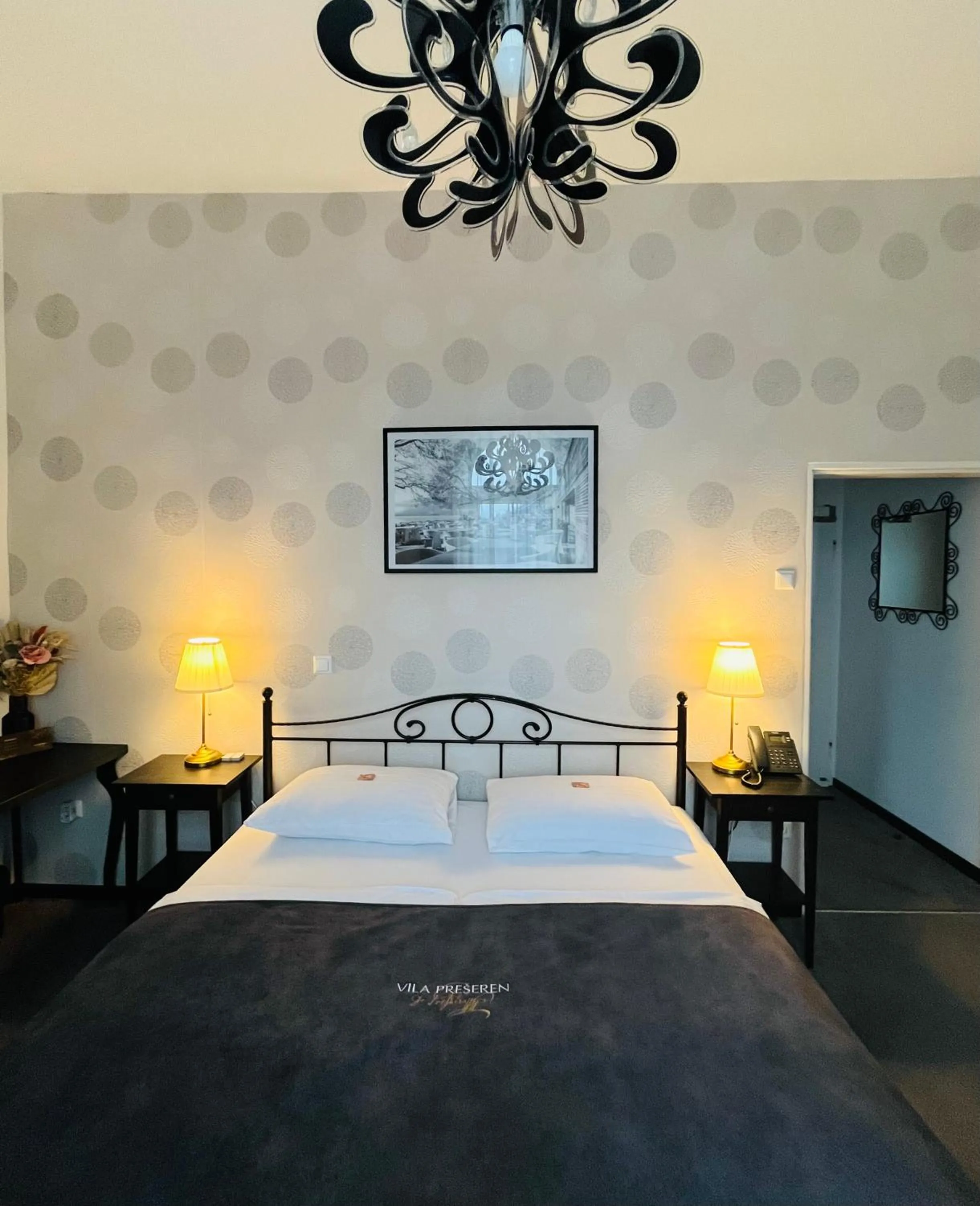 Bed in Penzion Vila Prešeren