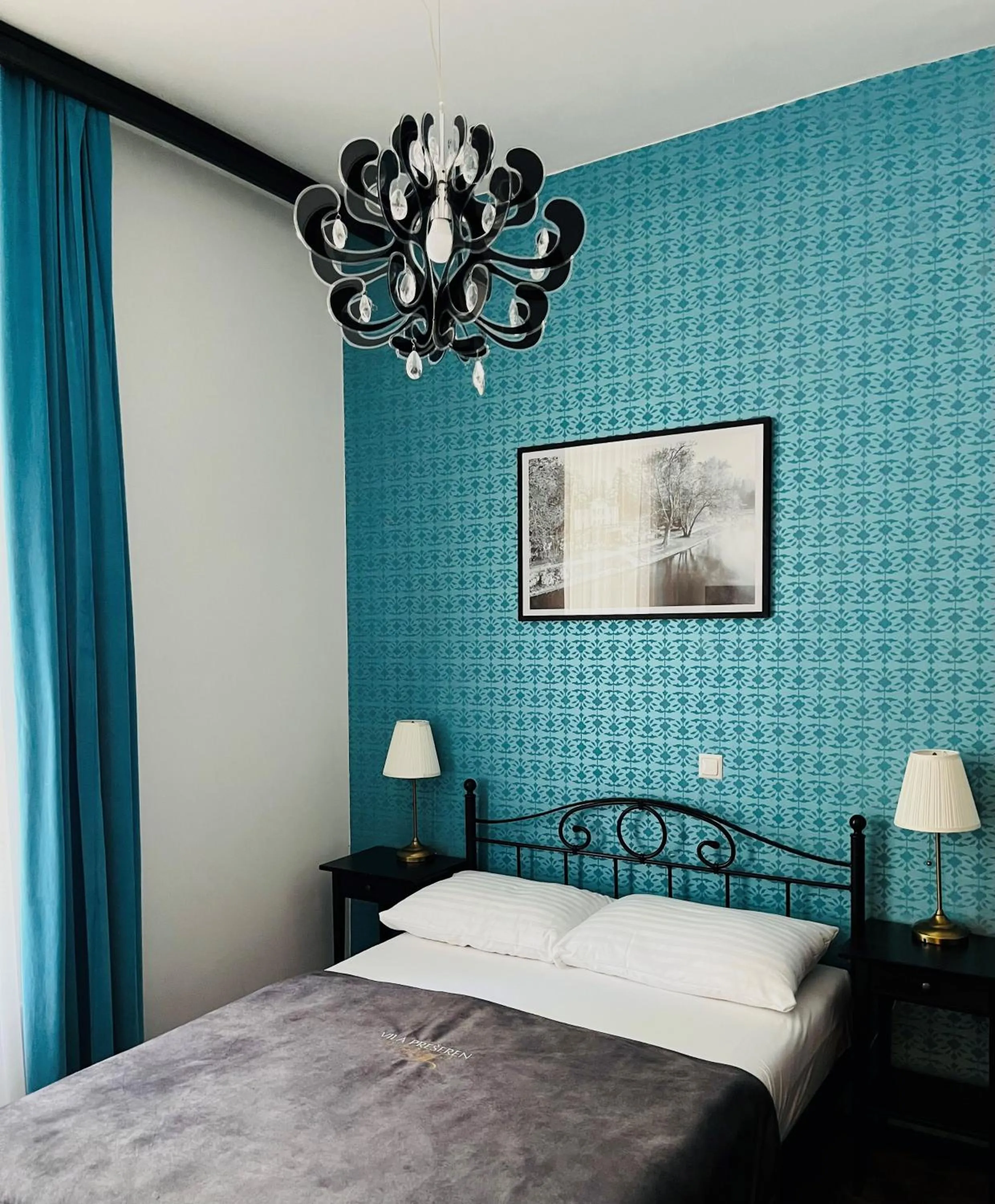 Bedroom, Bed in Penzion Vila Prešeren