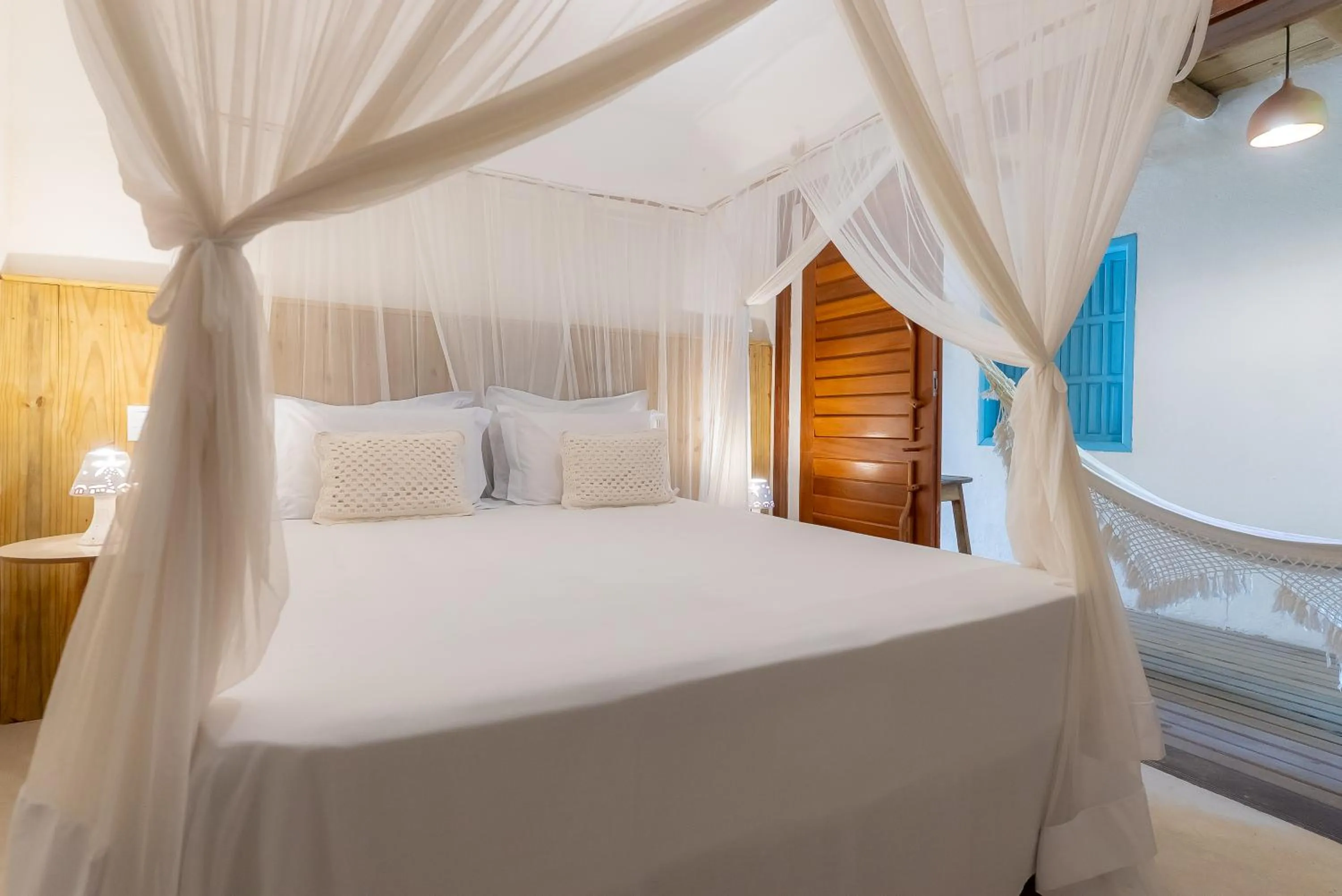 Bed in Pousada Por do Sol Trancoso