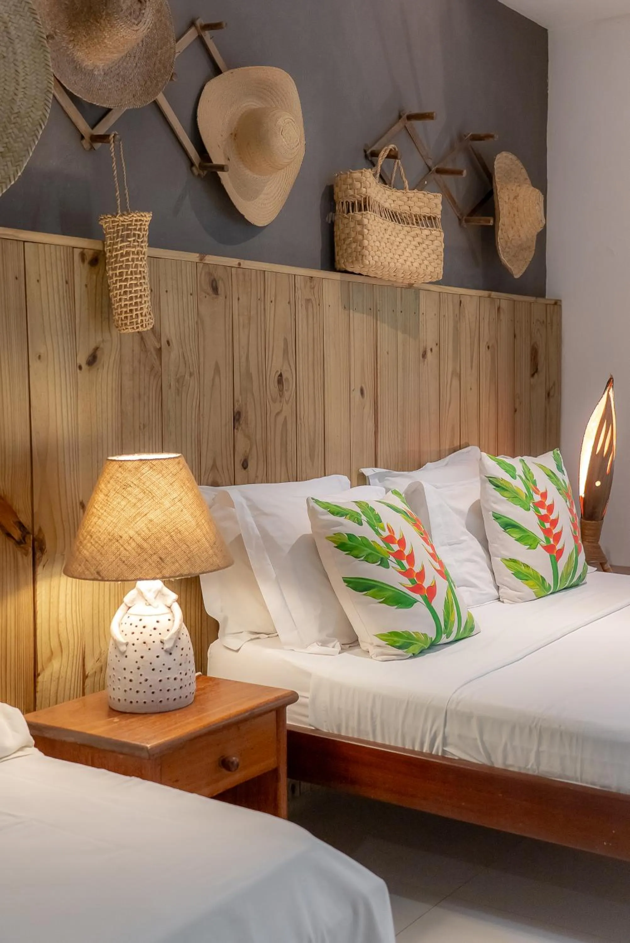 Bed in Pousada Por do Sol Trancoso