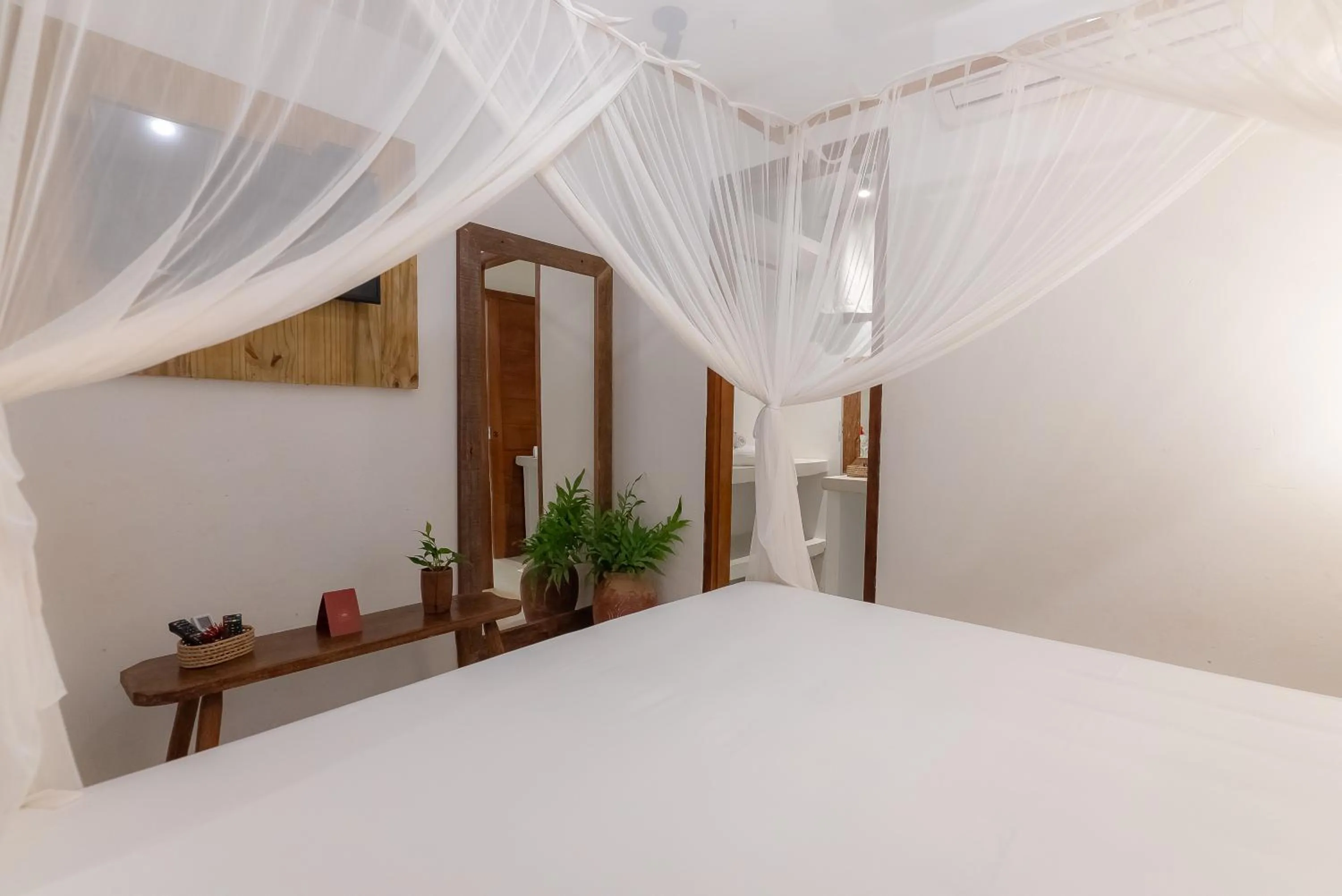 Bed in Pousada Por do Sol Trancoso