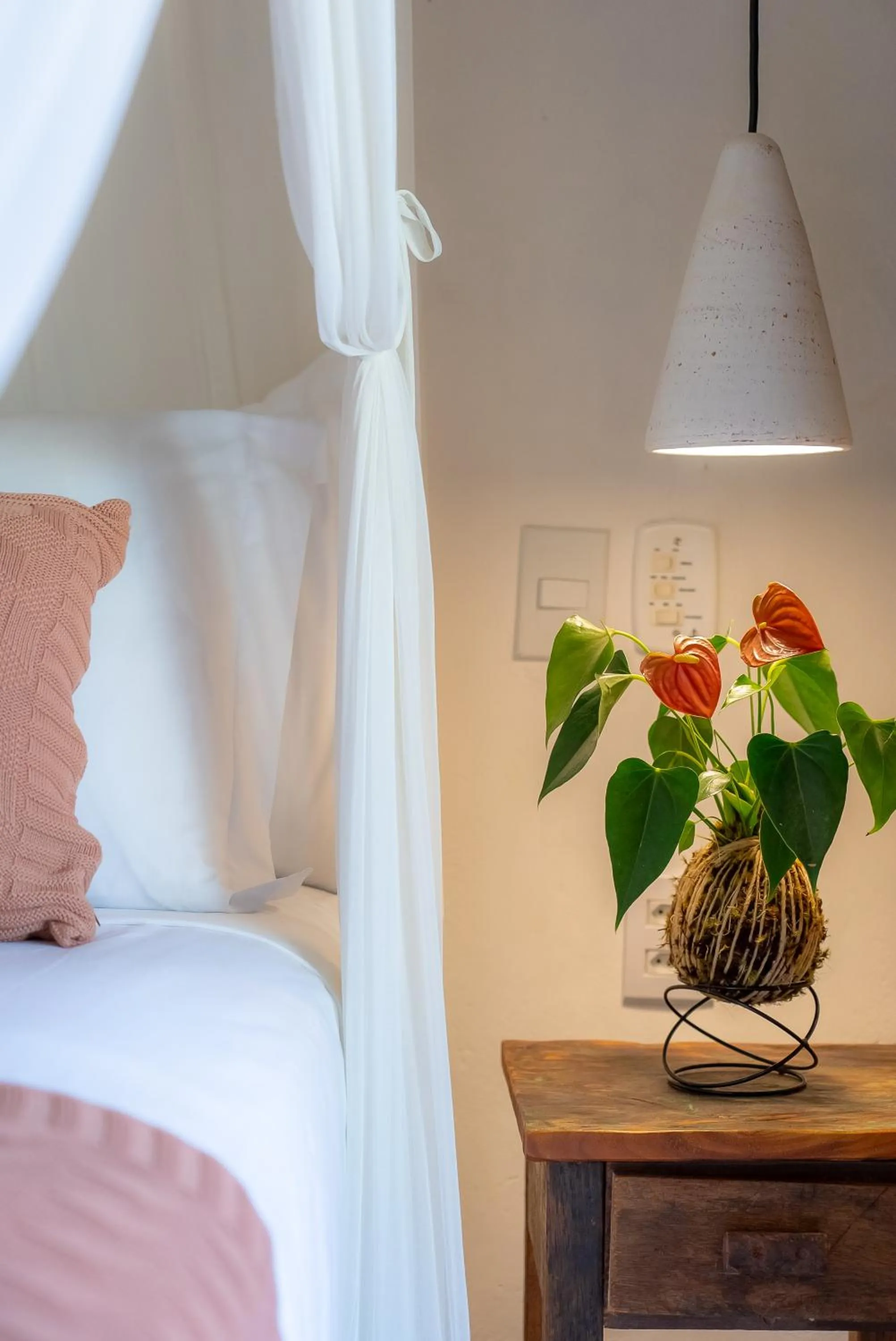 Bed in Pousada Por do Sol Trancoso