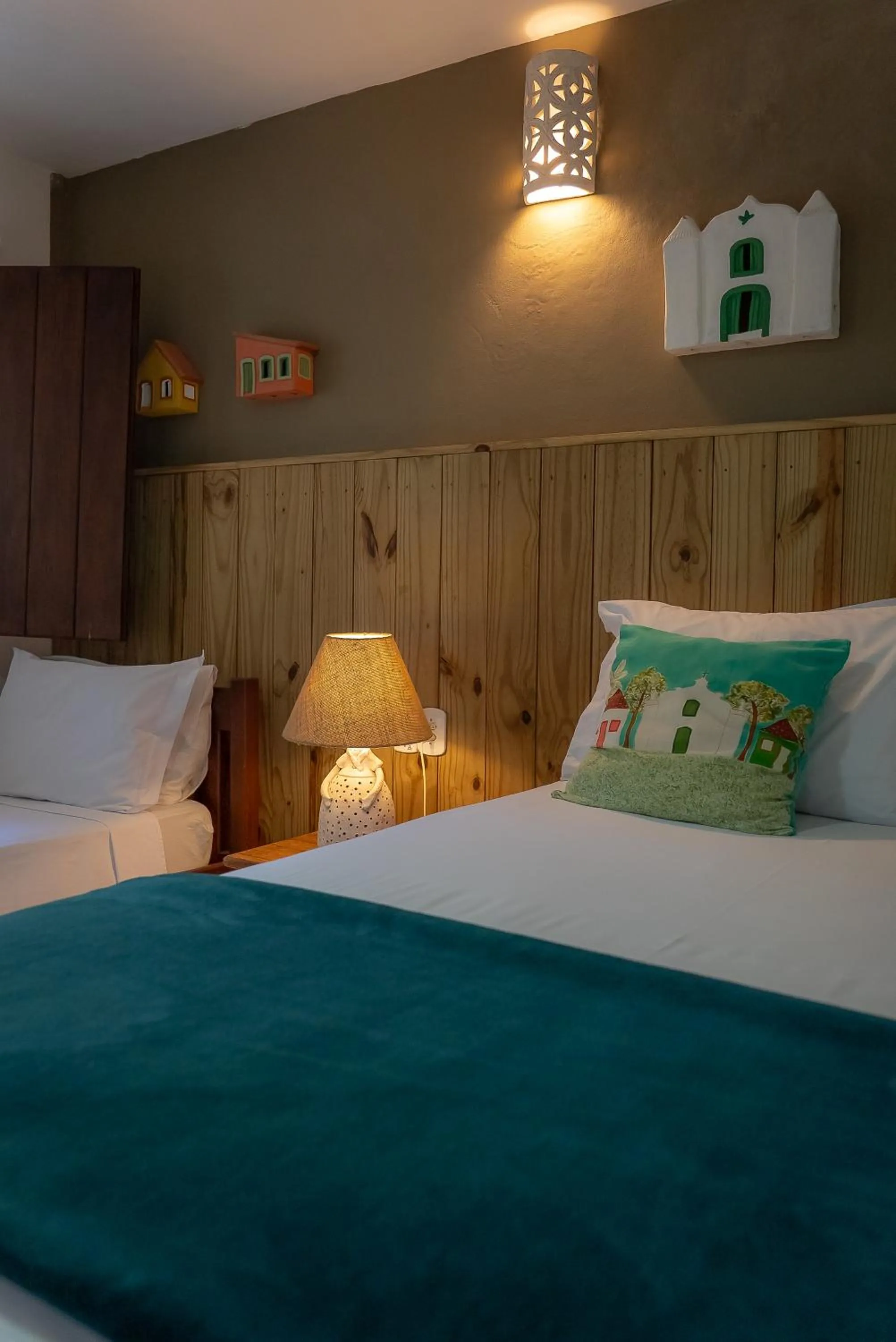 Bed in Pousada Por do Sol Trancoso