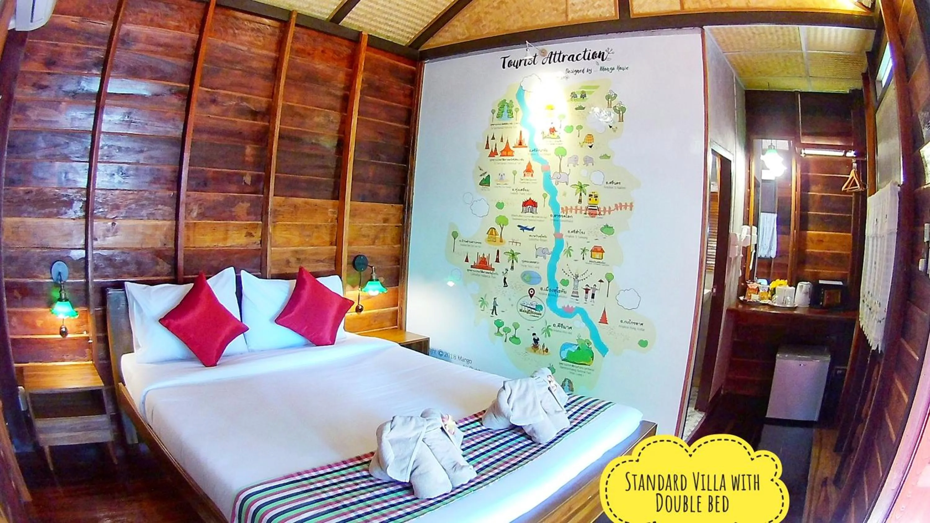 Bed in Mango House Sukhothai