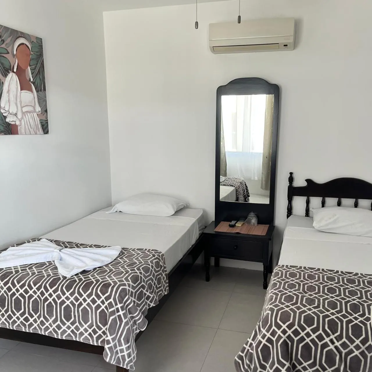 Bed in Hotel Naralit