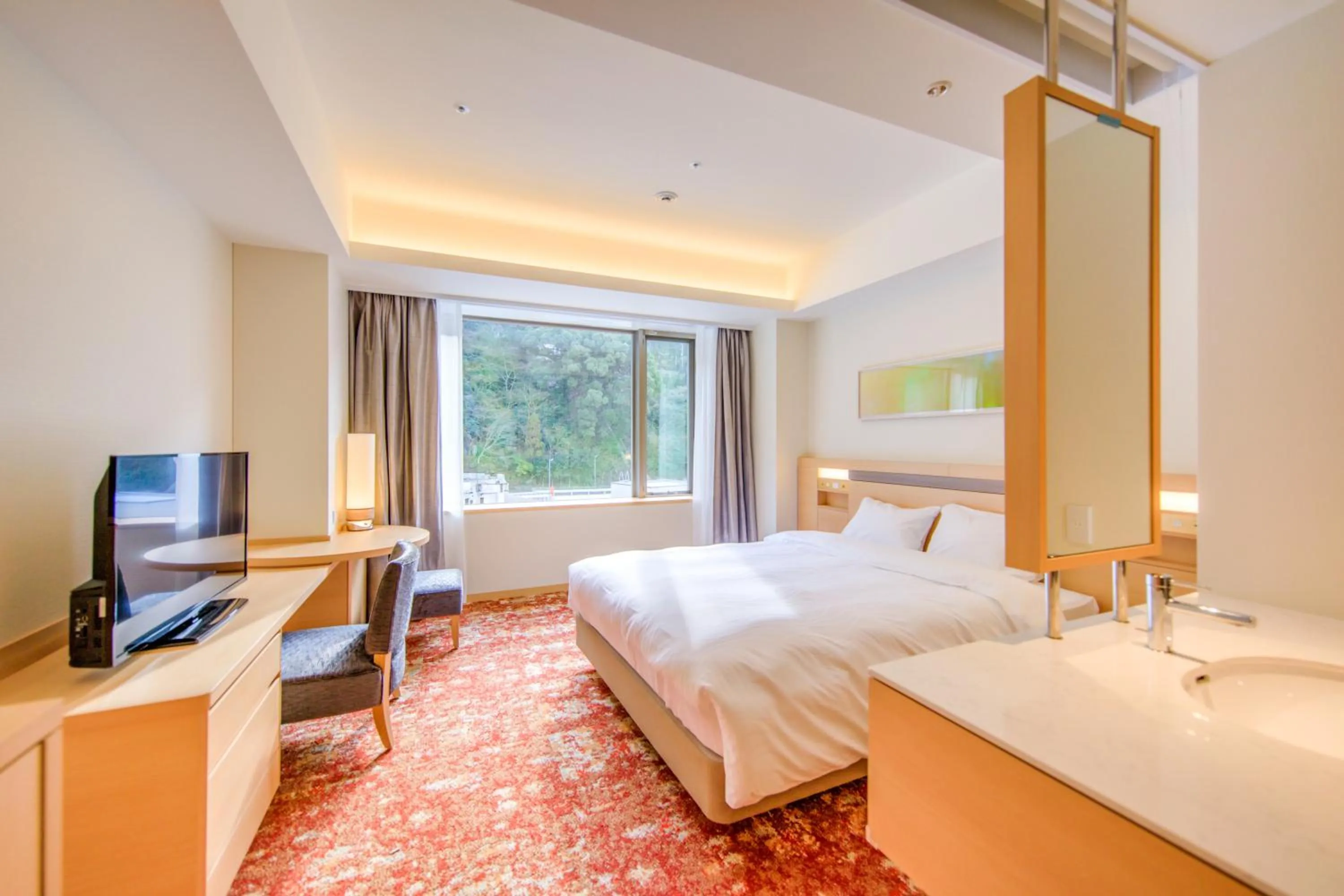 Double Room with Courtyard View - single occupancy - AQUA SQUARE - Breakfast & Dinner Included in Atami Korakuen Hotel