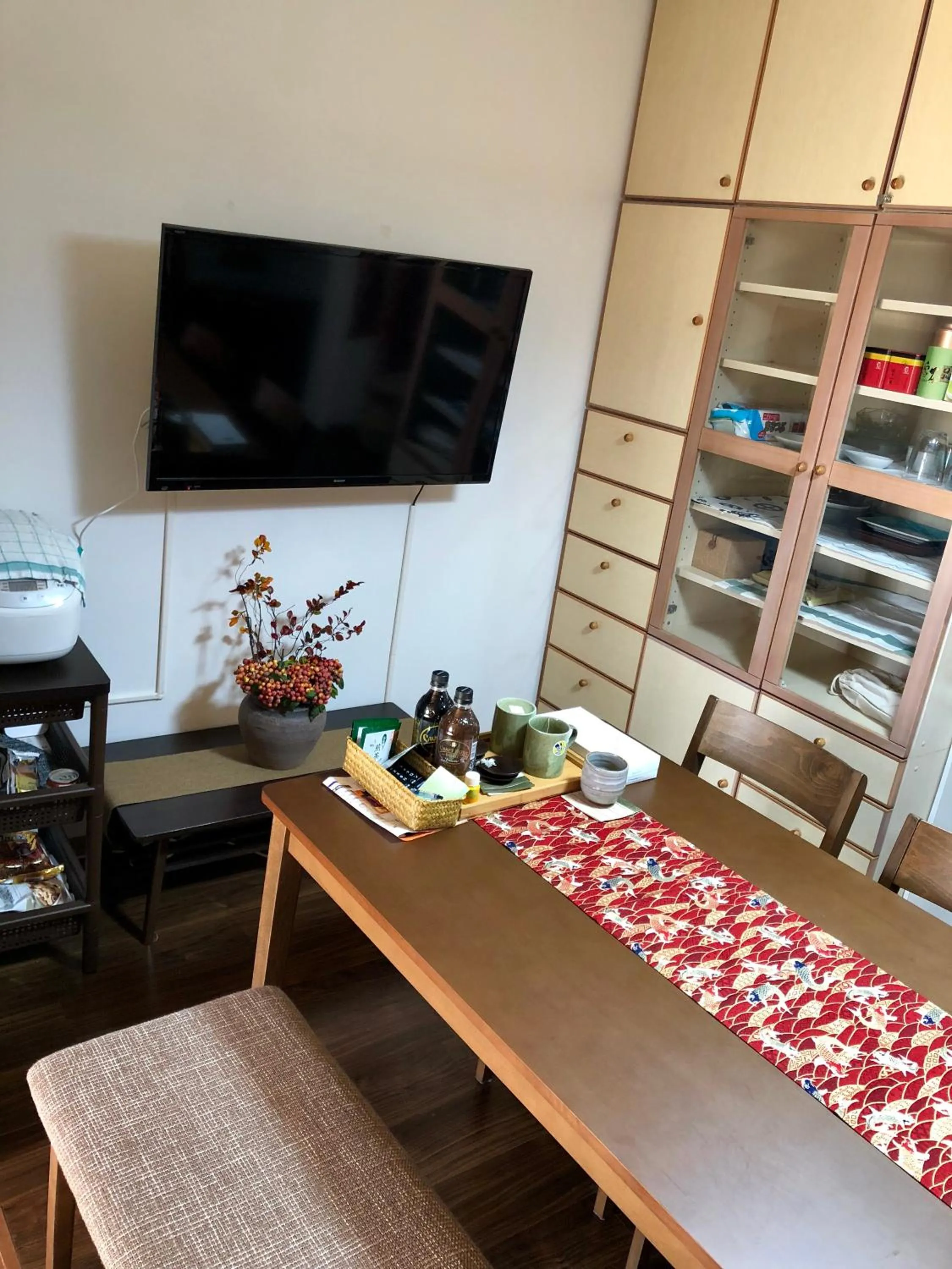 Dining area in A Leaf Inn