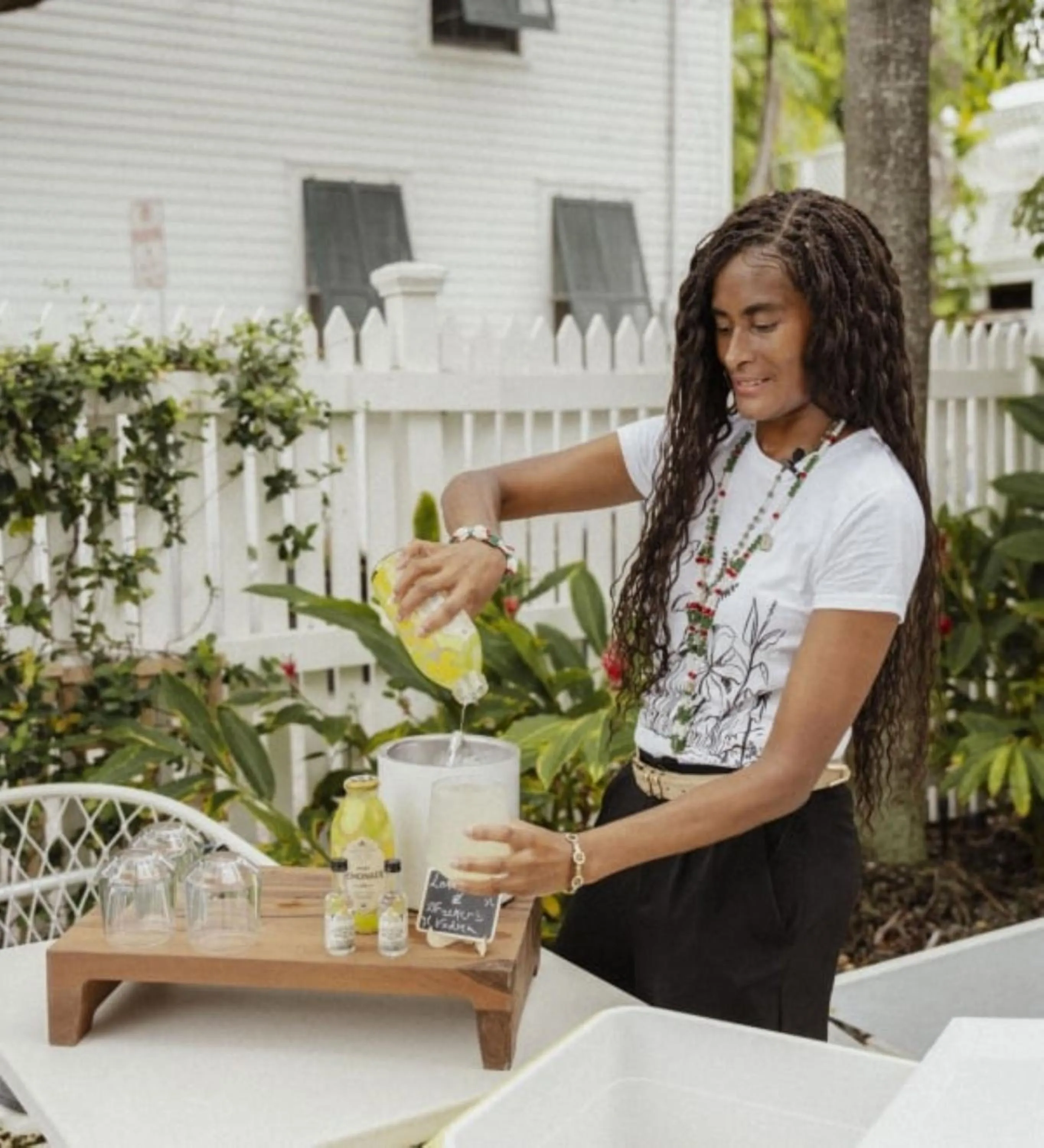 Drinks in Fitch Lodge - Key West Historic Inns