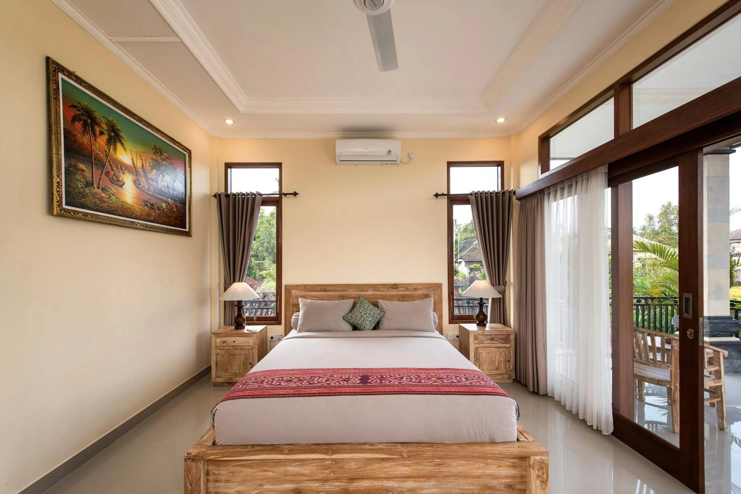 Bed in Griya Private Villa