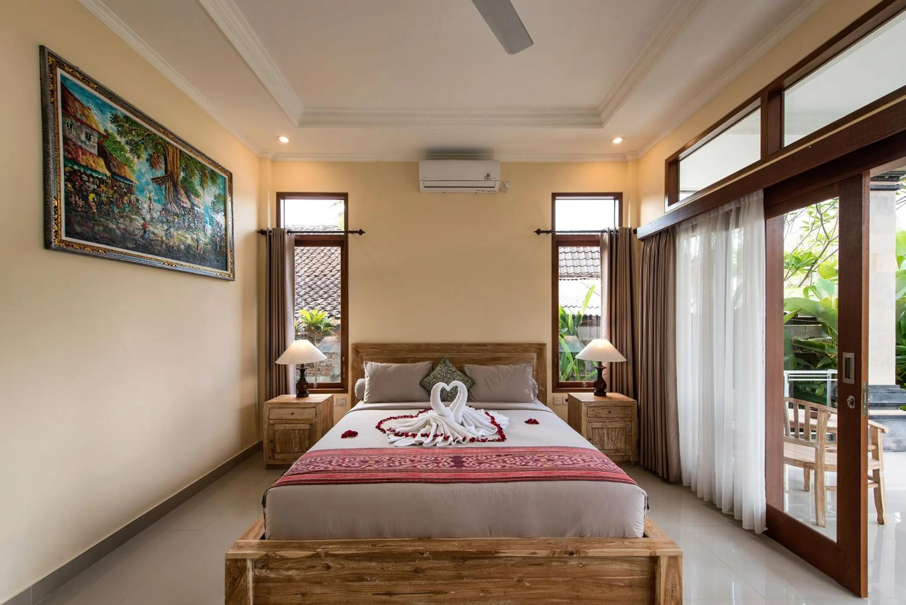 Bed in Griya Private Villa