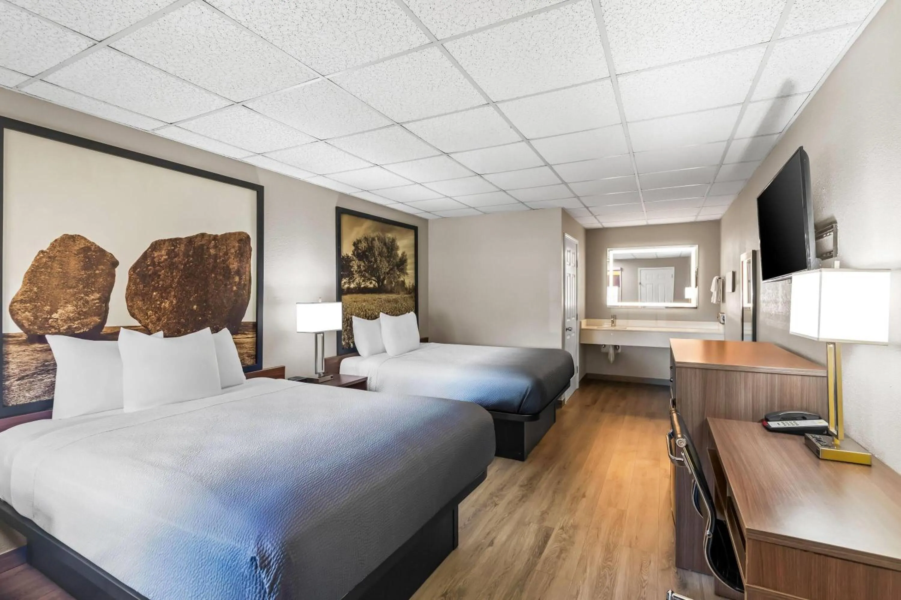 Bed in Super 8 by Wyndham Fredericksburg