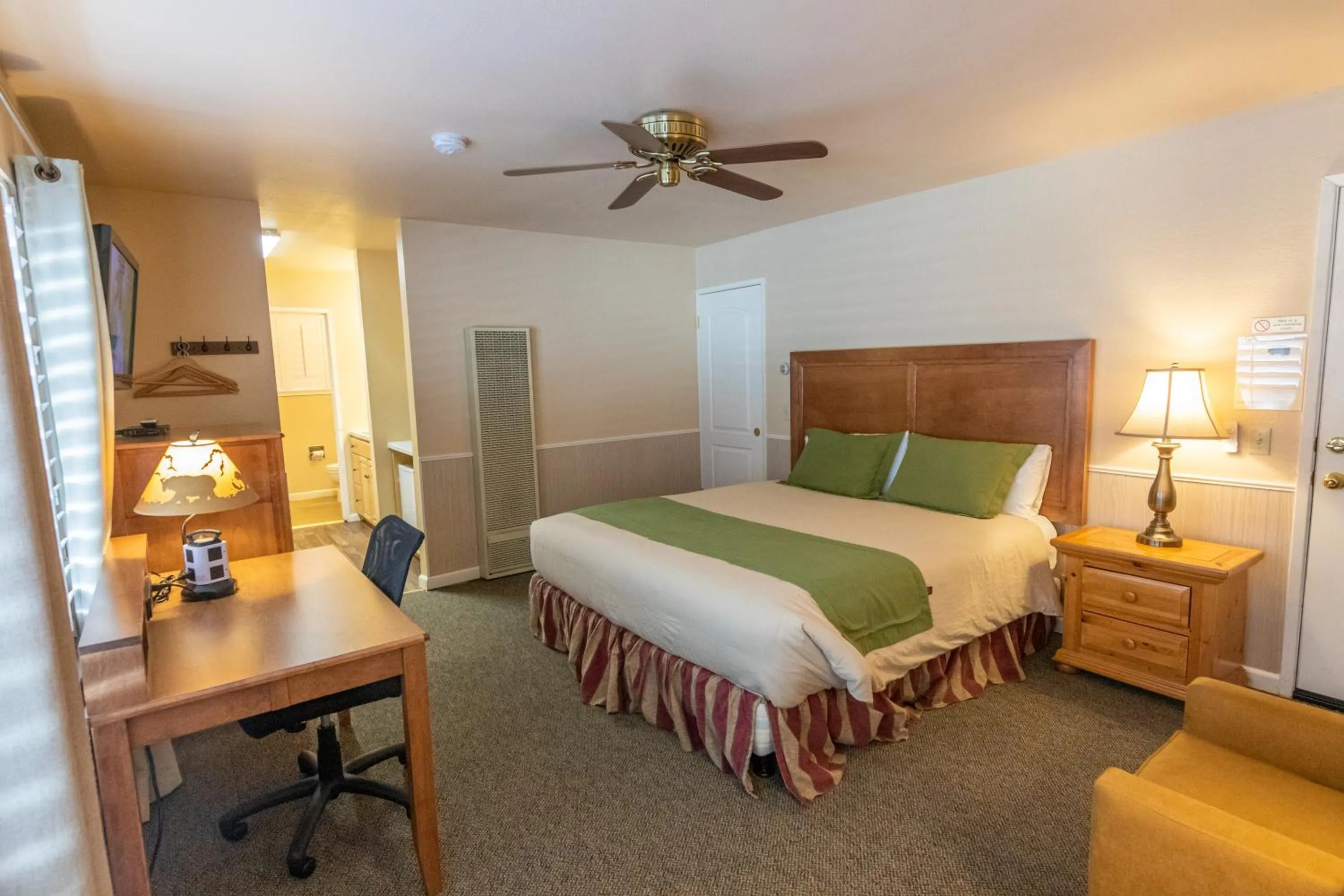 Bed in June Lake Motel