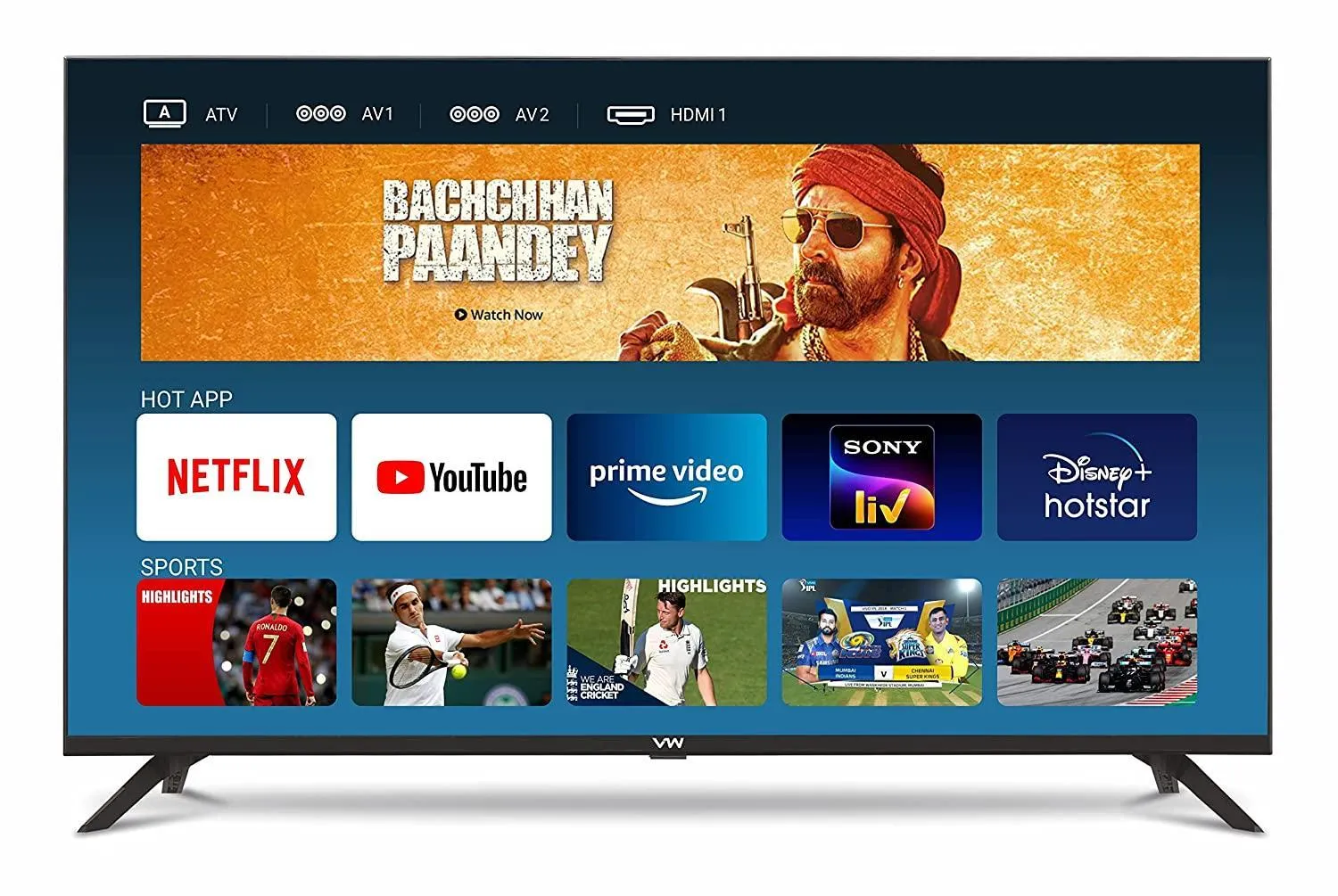 TV and multimedia in Apartment with Balcony and Parking