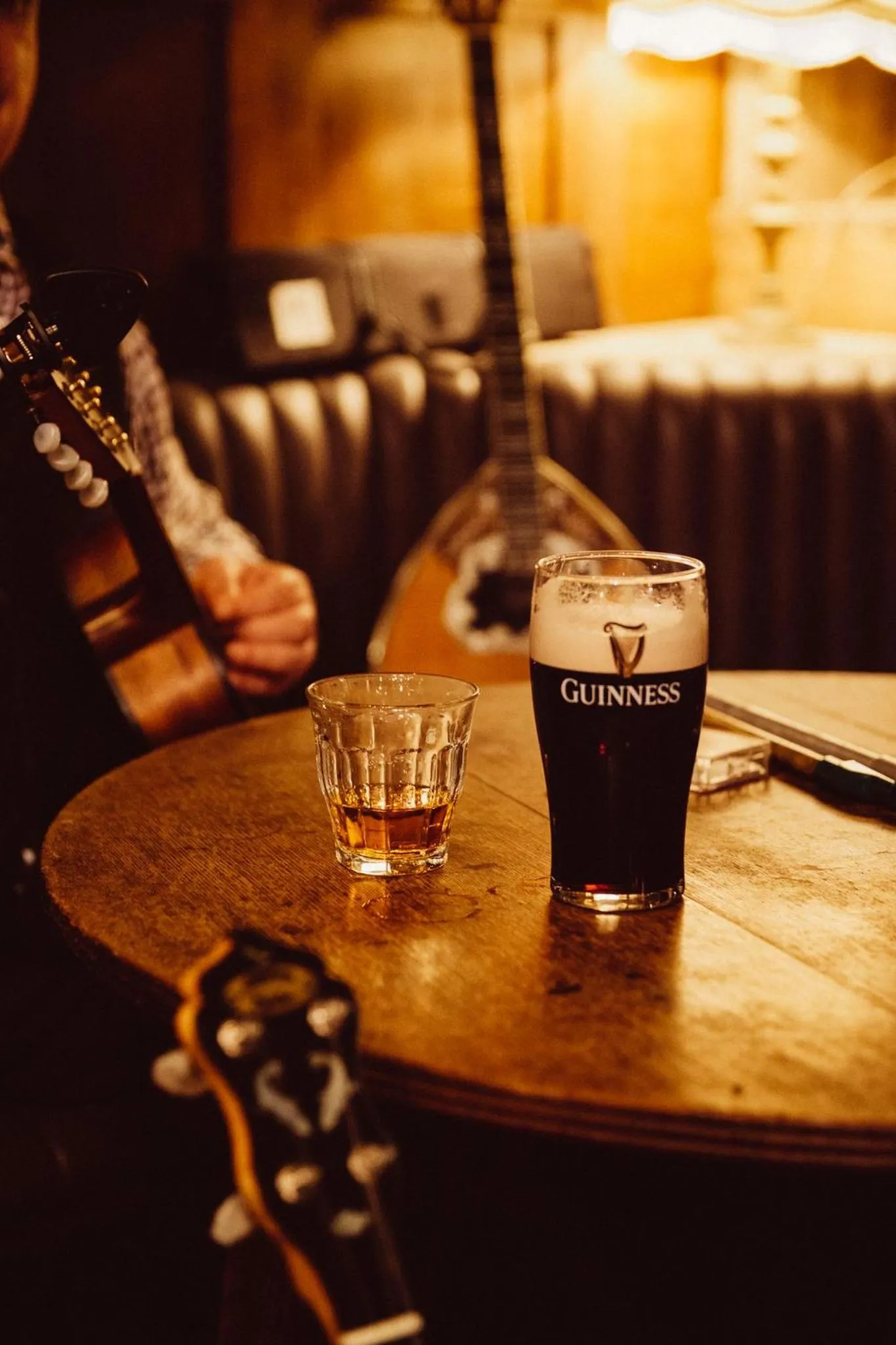 Drinks in Glasson Lakehouse