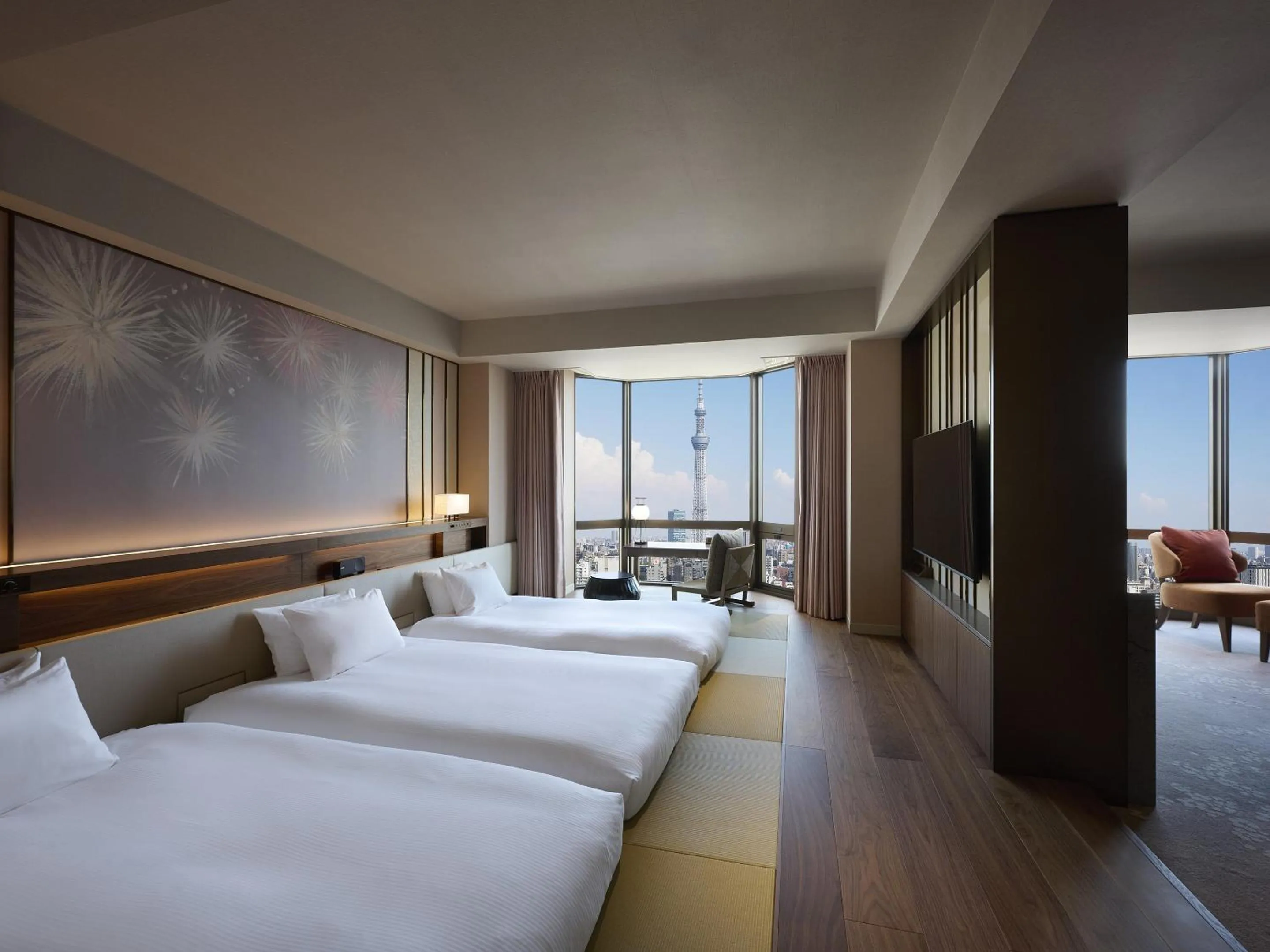 Bed in Asakusa View Hotel