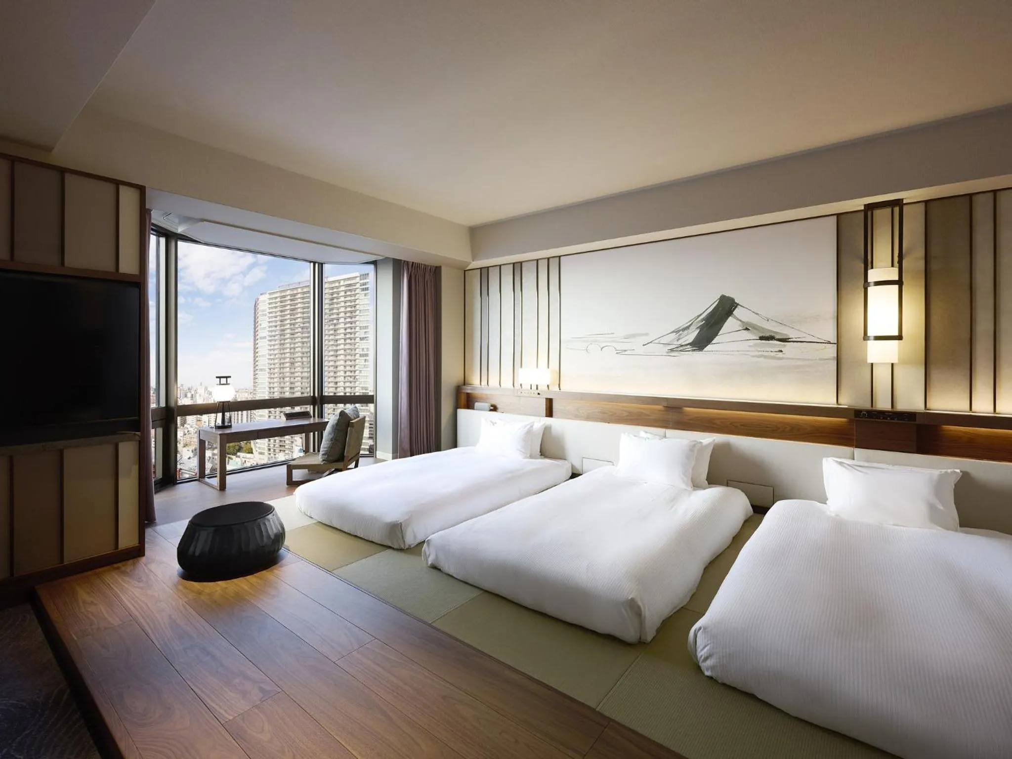 Bed in Asakusa View Hotel