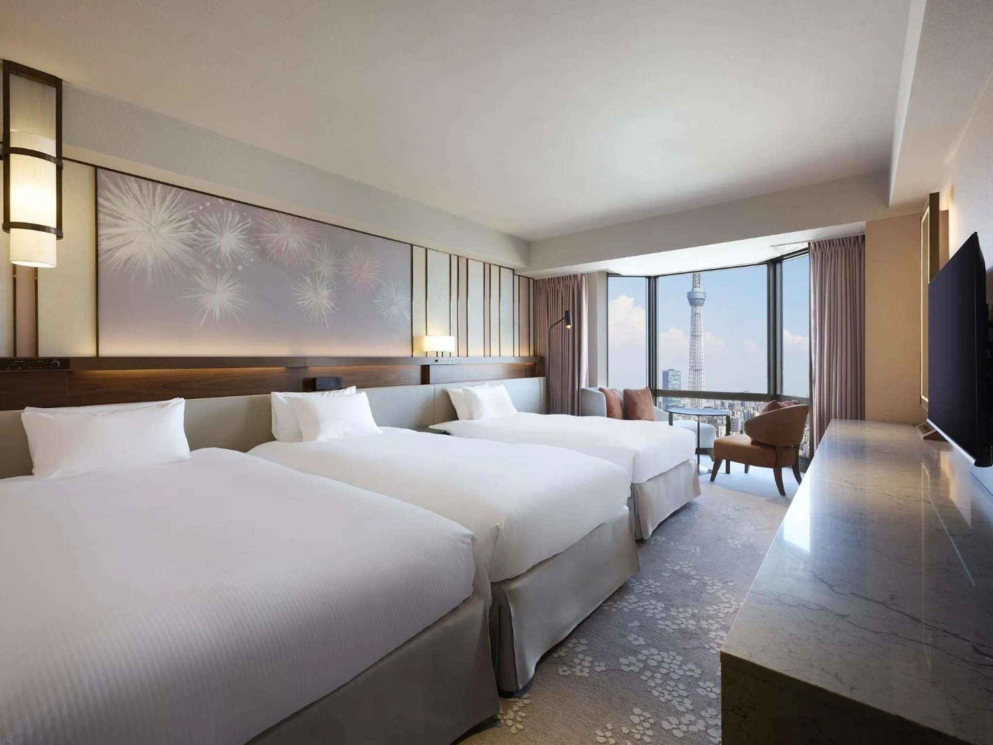 Bed in Asakusa View Hotel