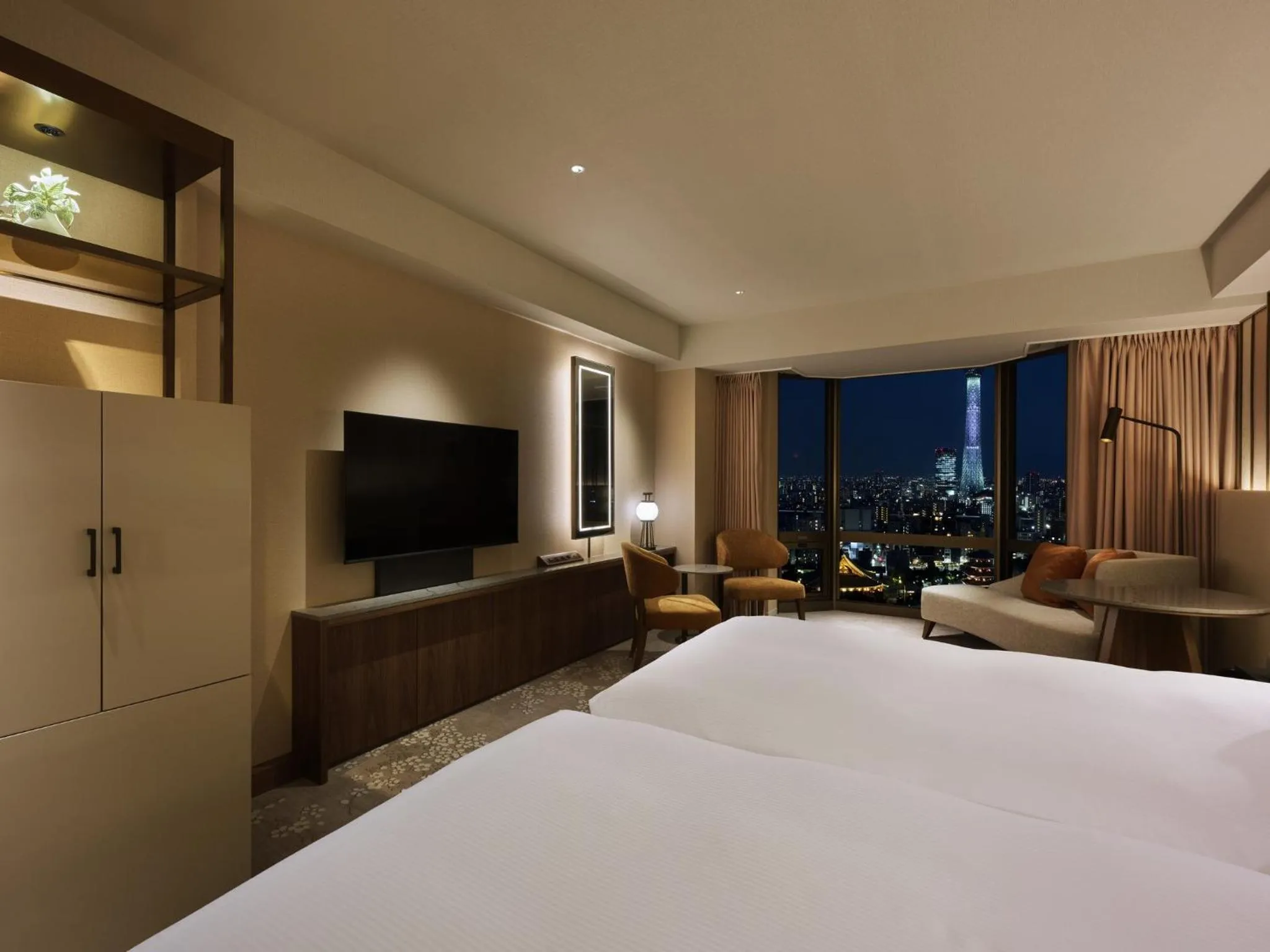 Bed in Asakusa View Hotel