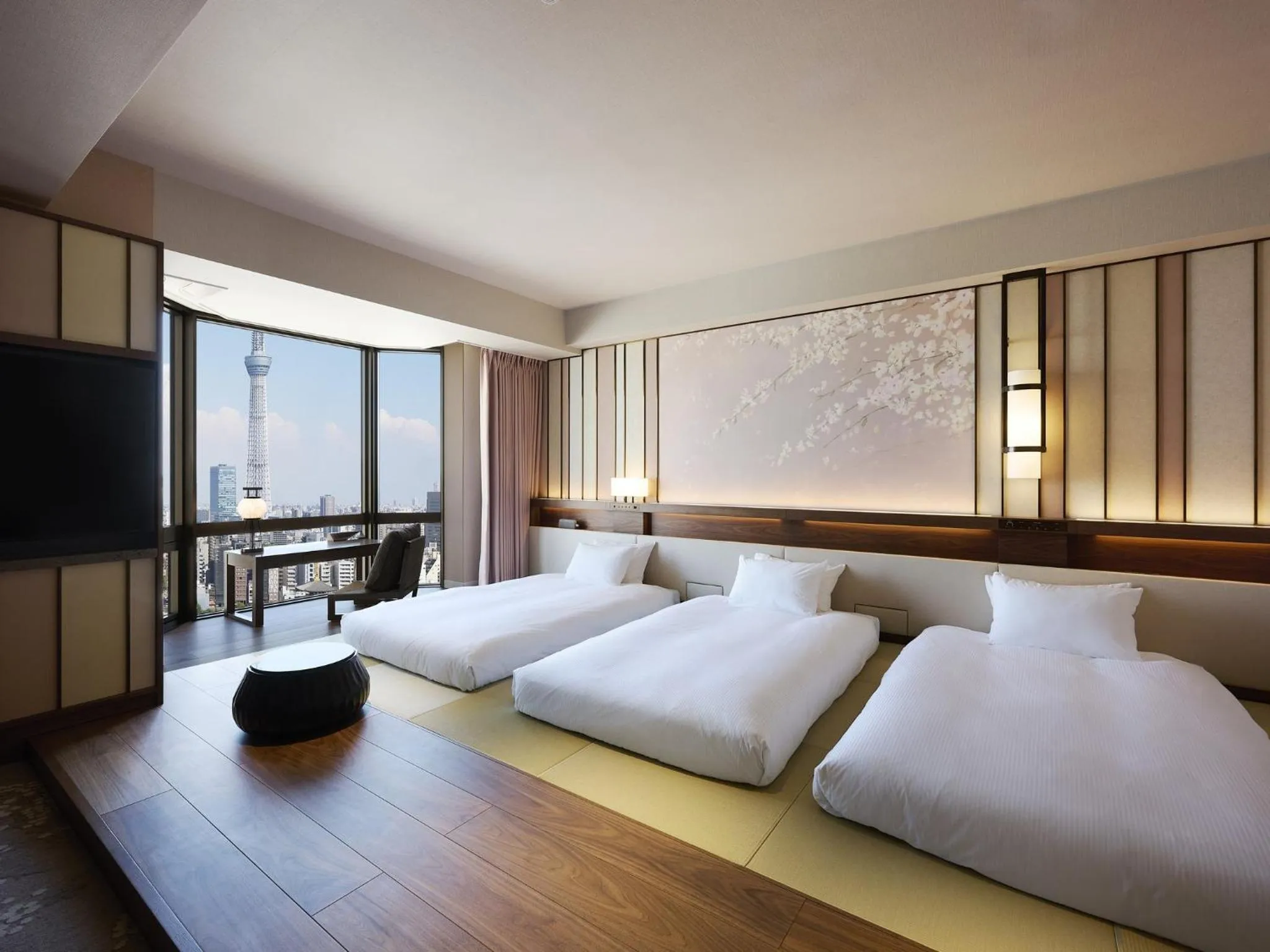 Bed in Asakusa View Hotel