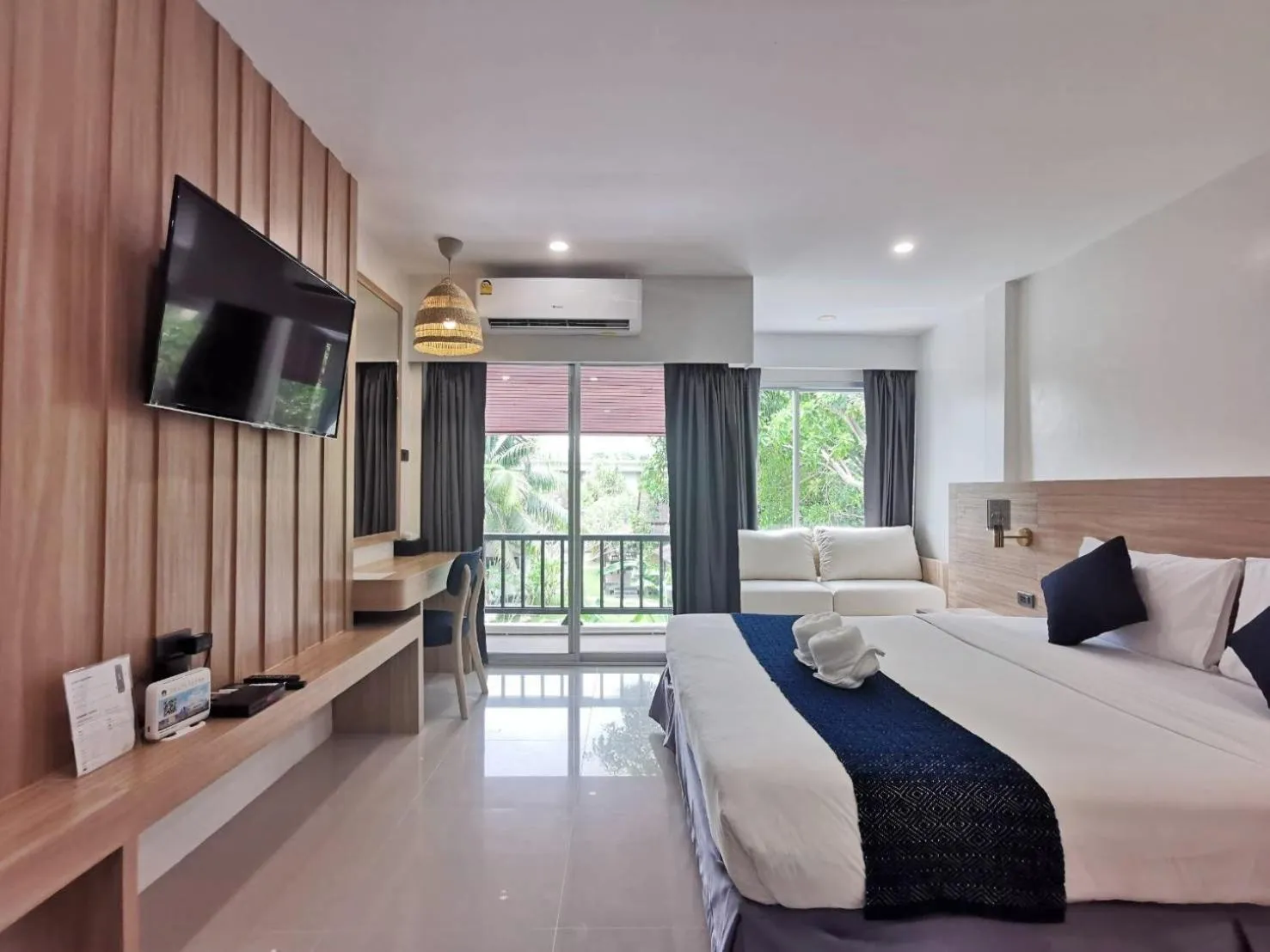 Bed in Nana Beach Hotel & Resort