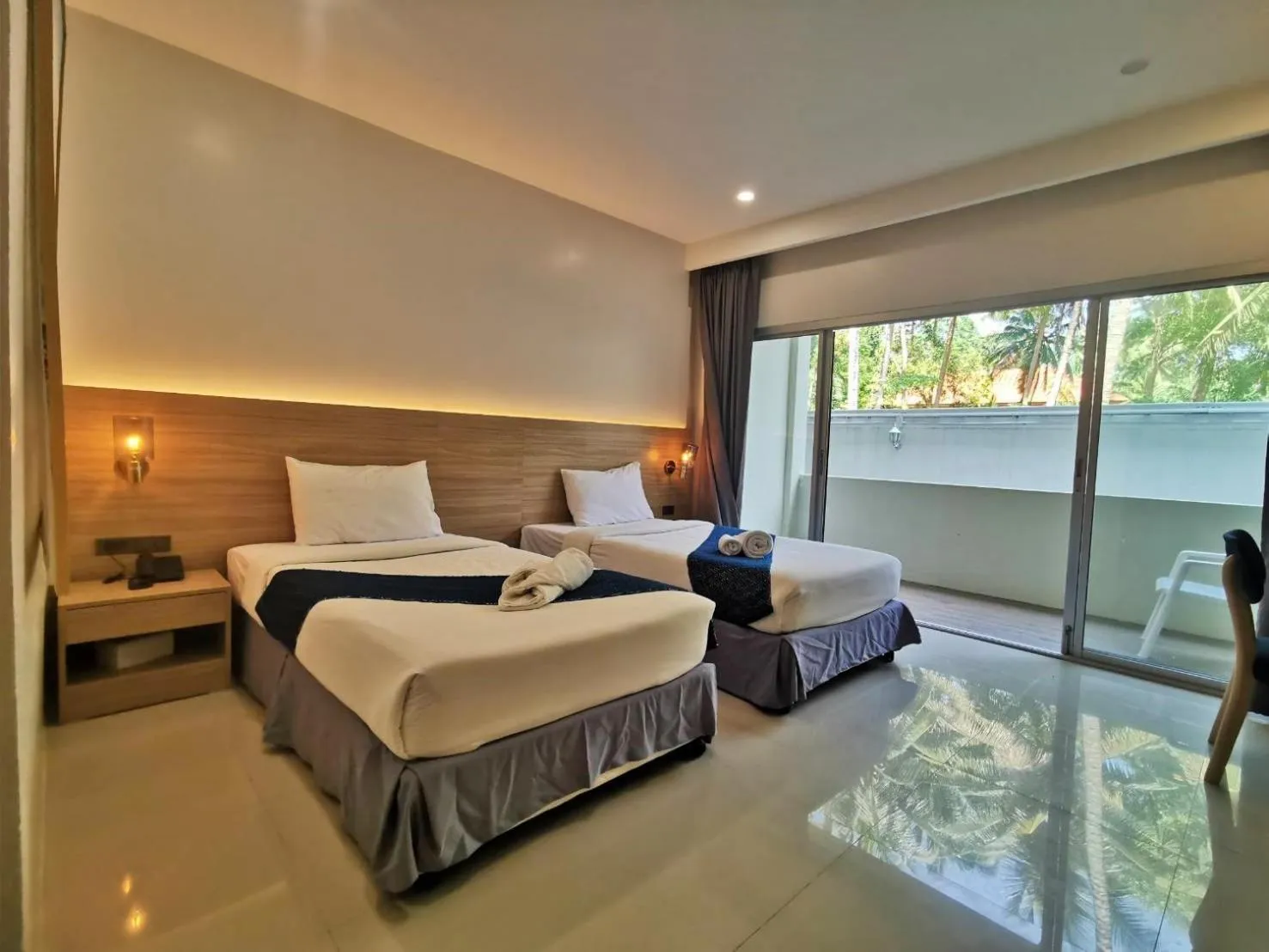Balcony/Terrace, Bed in Nana Beach Hotel & Resort
