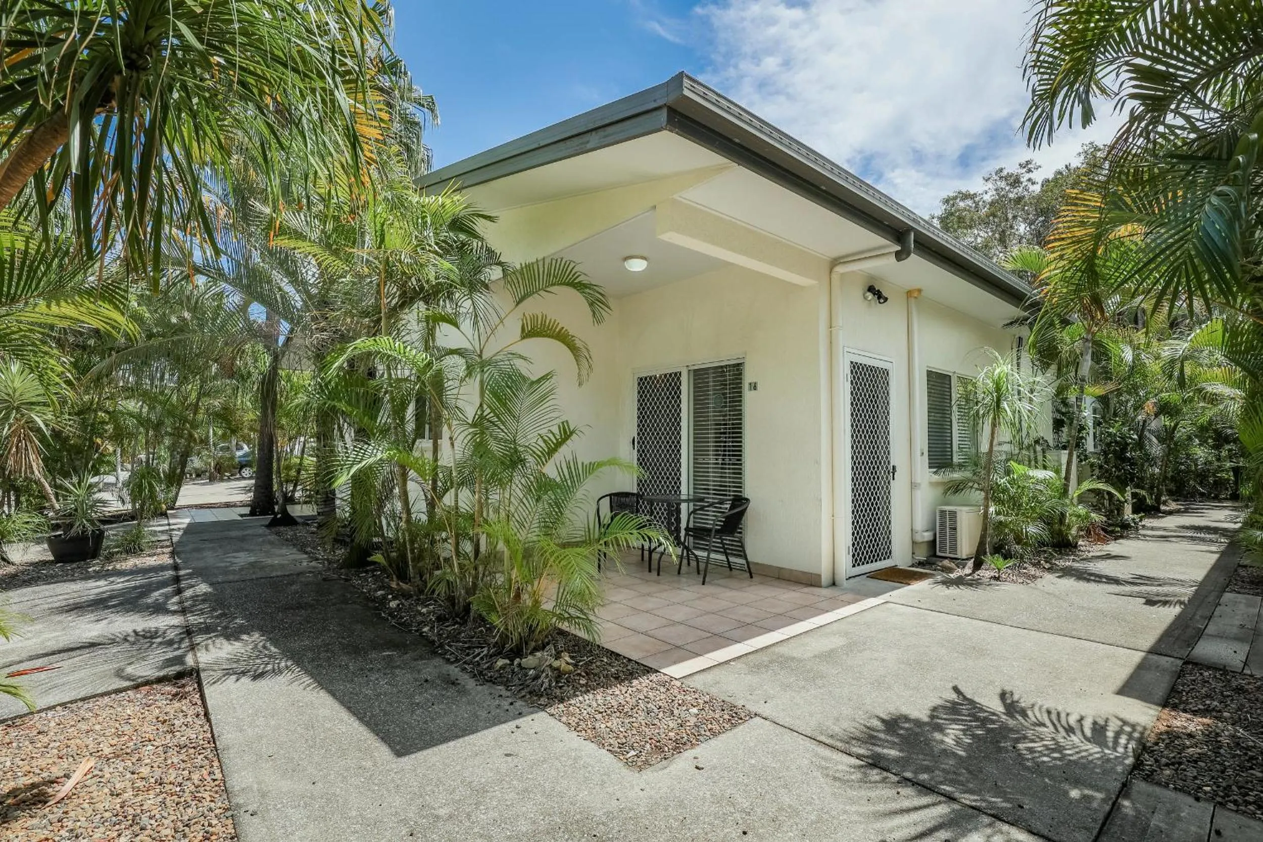 Patio in Sandcastles 1770 Motel & Resort