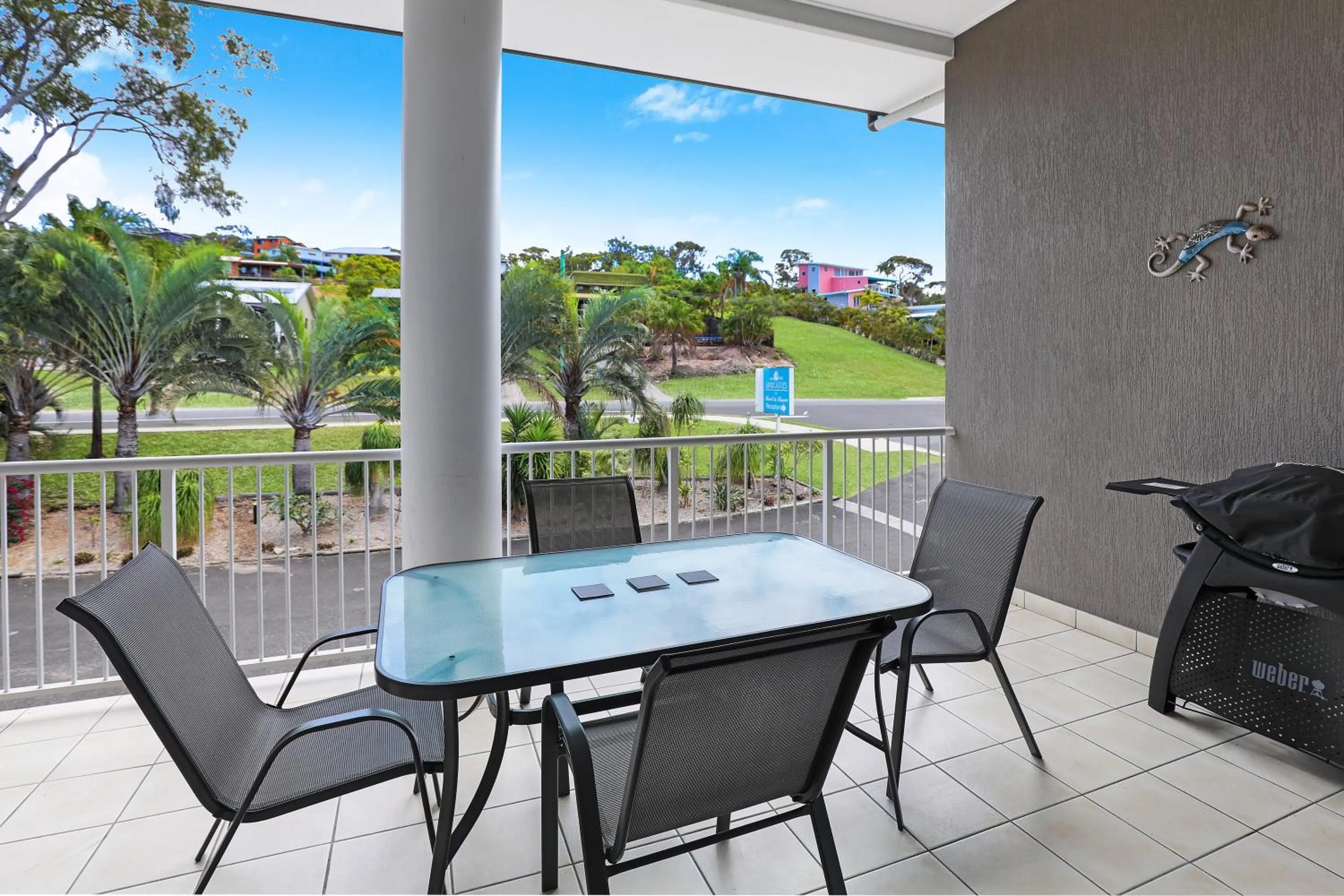 Patio in Sandcastles 1770 Motel & Resort