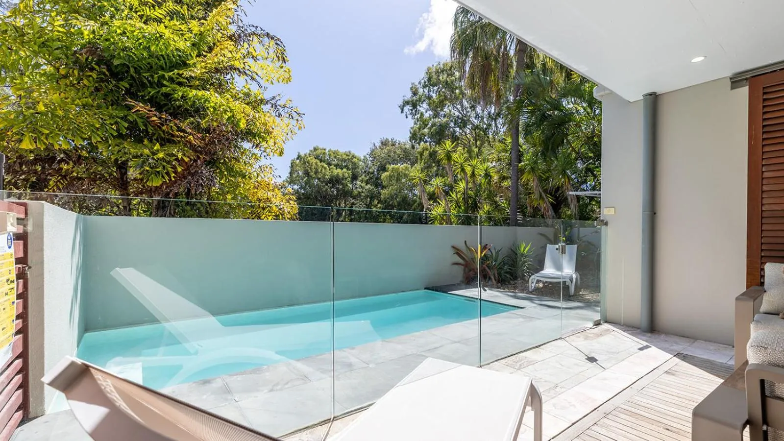 Pool view in Sandcastles 1770 Motel & Resort